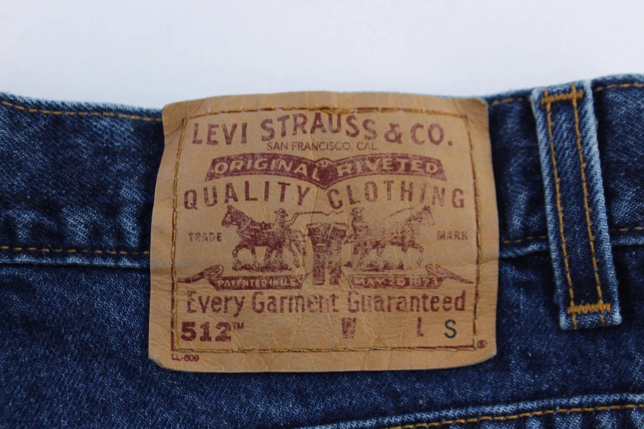 Levi's 512 Dark Wash Denim Jeans - Image 3