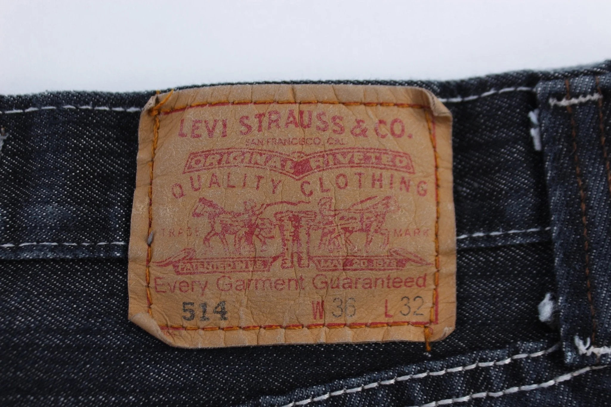 Levi's 514 Dark Wash Denim Jeans - Image 3