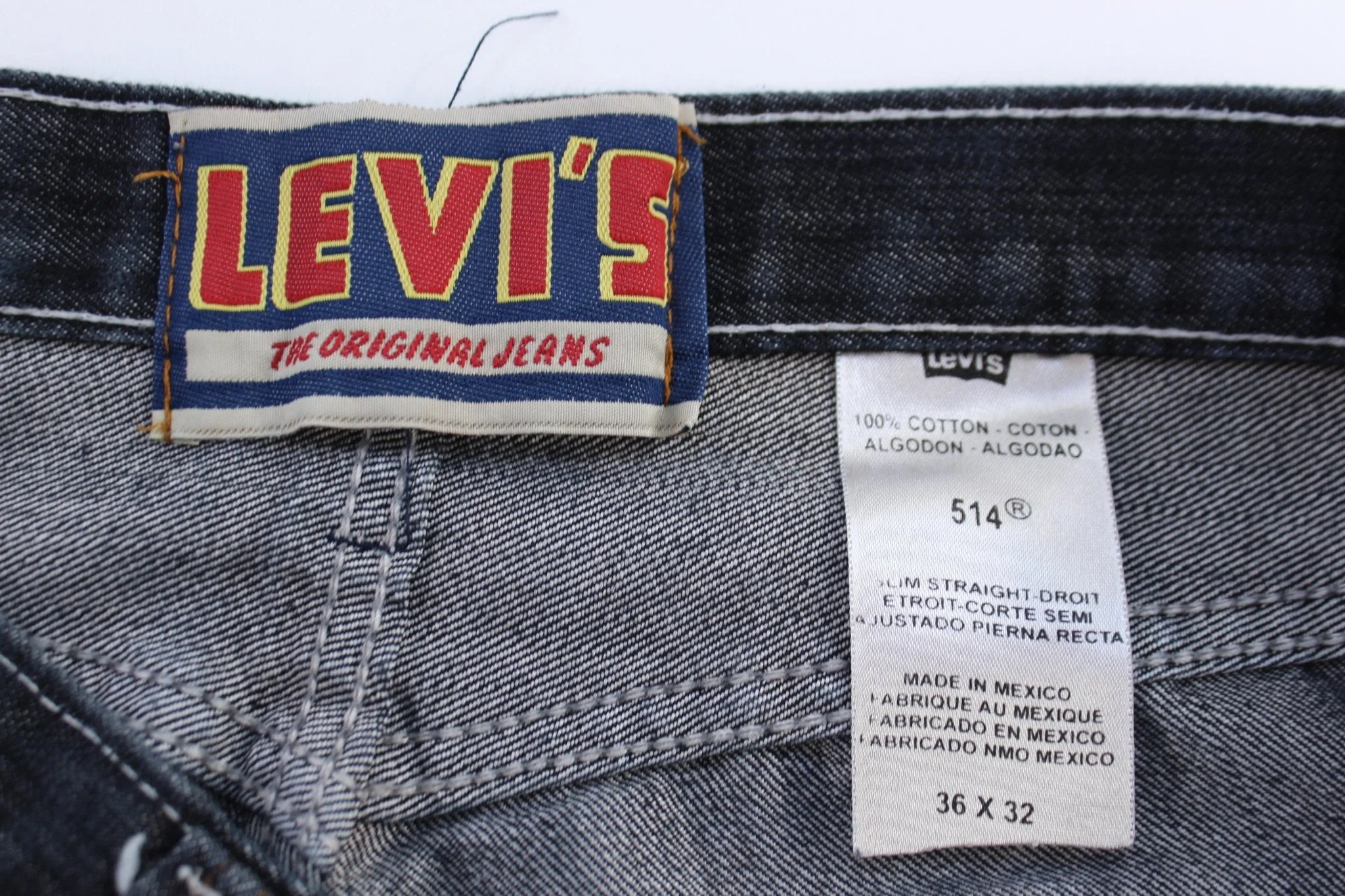 Levi's 514 Dark Wash Denim Jeans - Image 4