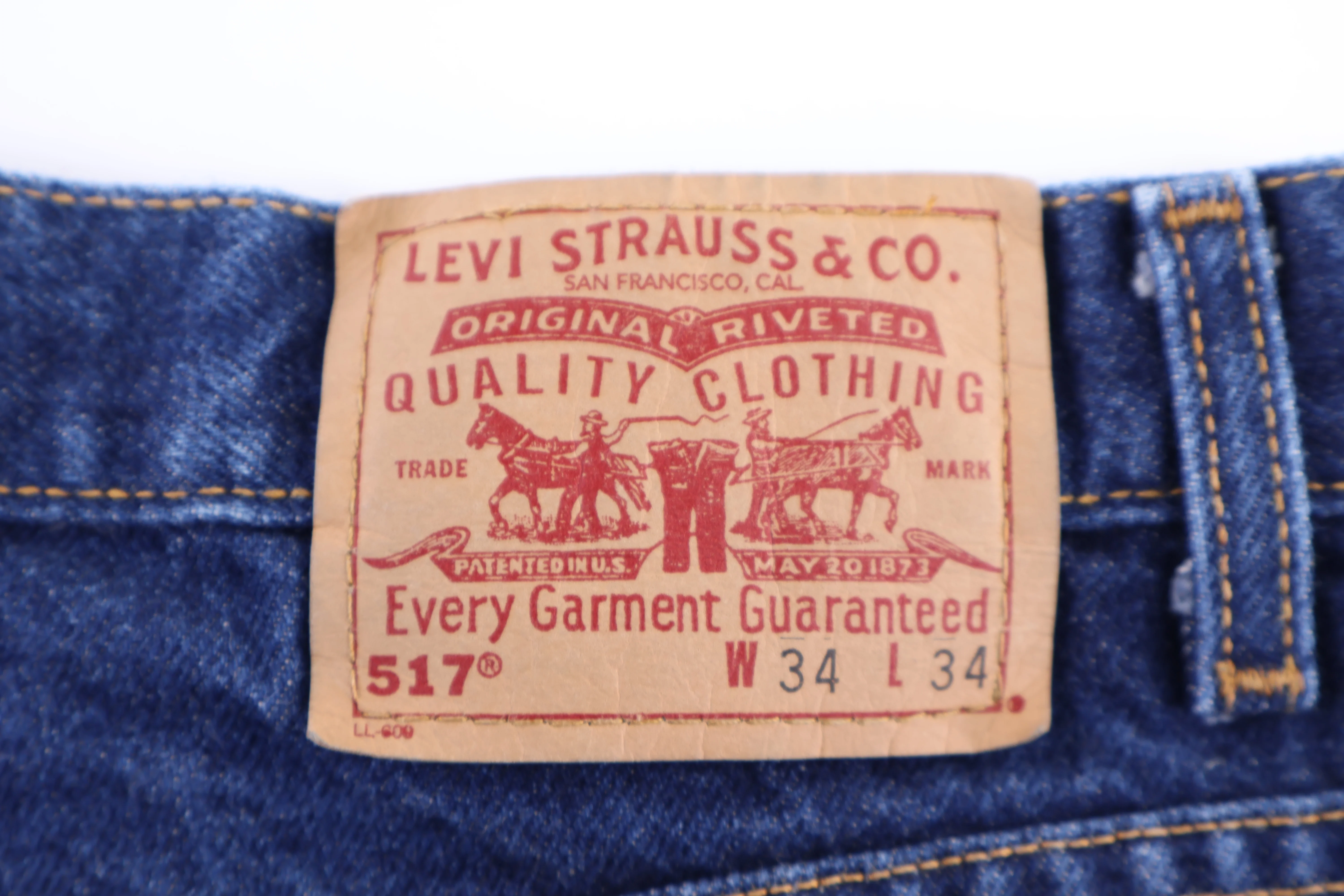 Levi's 517 Dark Wash Denim Jeans - Image 3