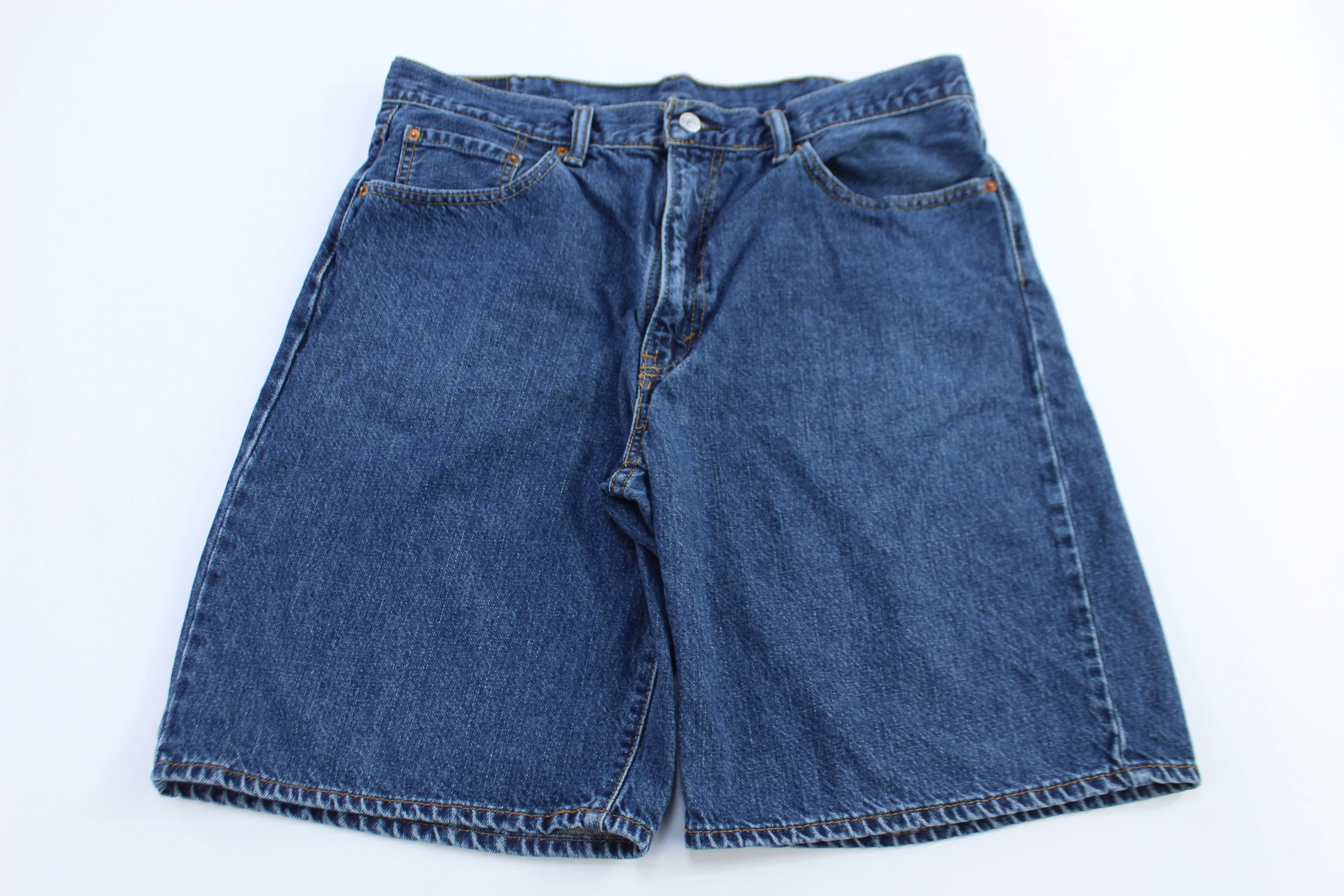 Levi's 550 Dark Wash Denim Shorts - Image 2