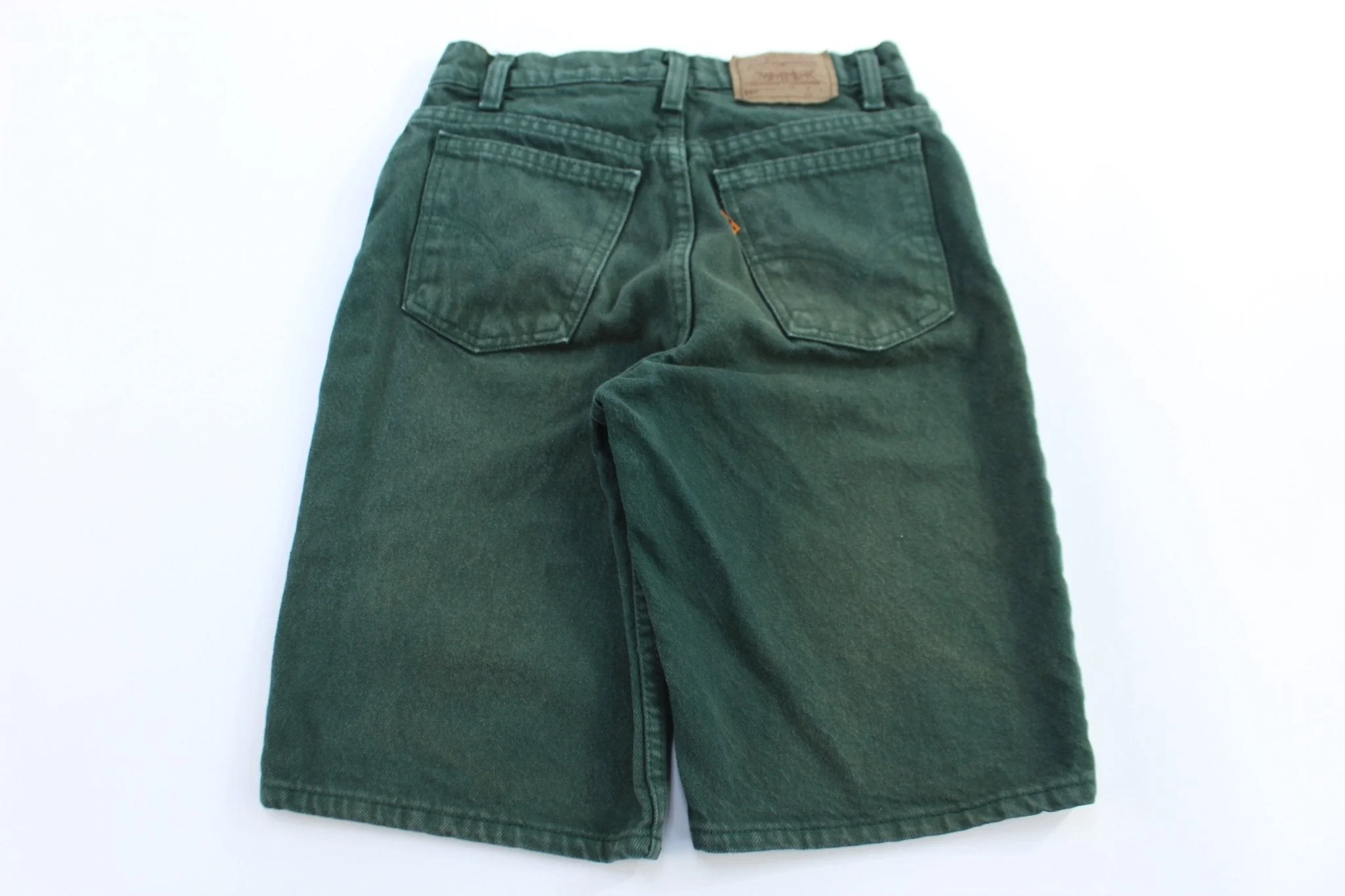 Levi's 550 Green Denim Shorts - Image 2