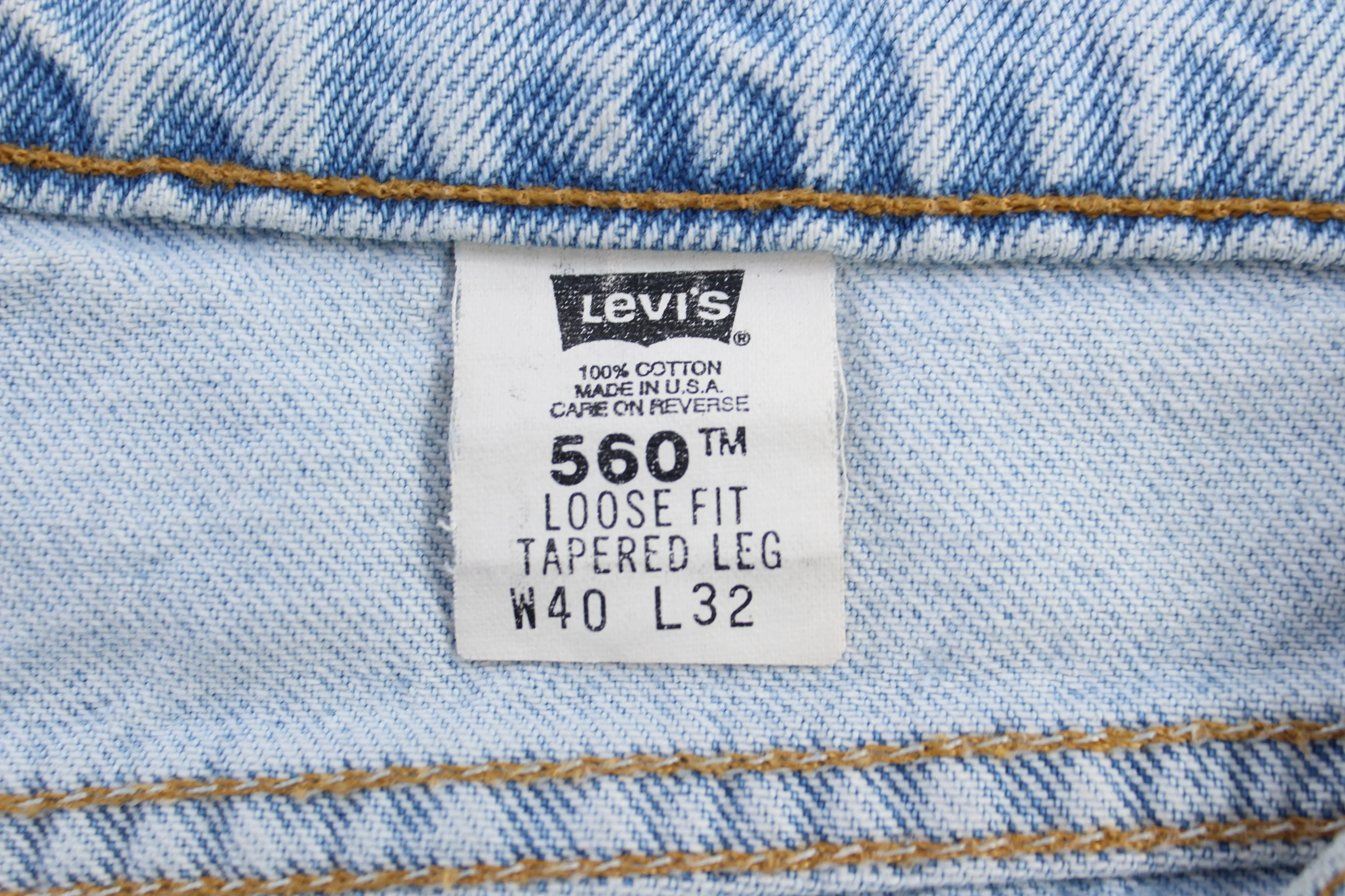 Levi's 560 Orange Tab Denim Jeans - Image 4