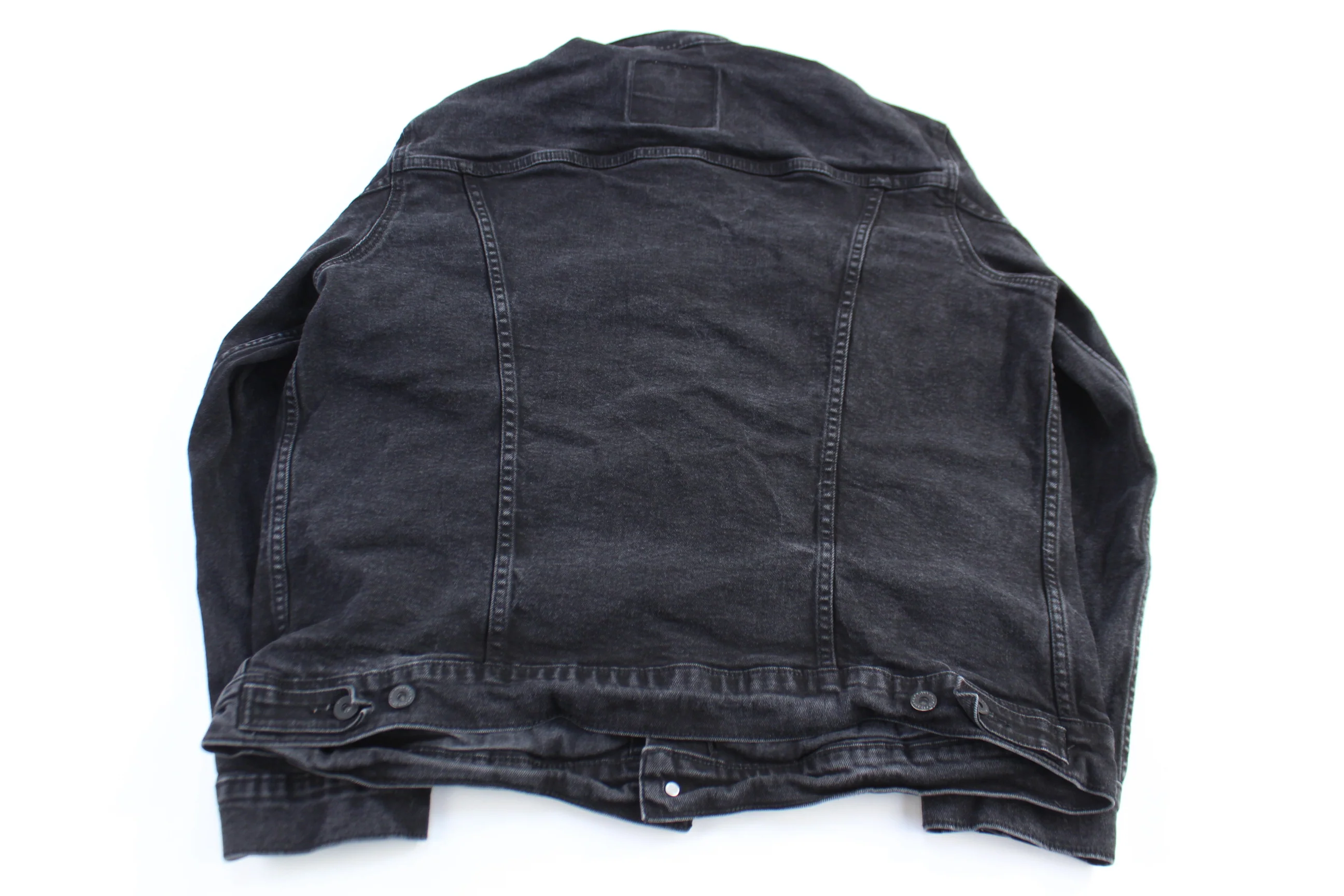 Levi's Black Denim Trucker Jacket - Image 2
