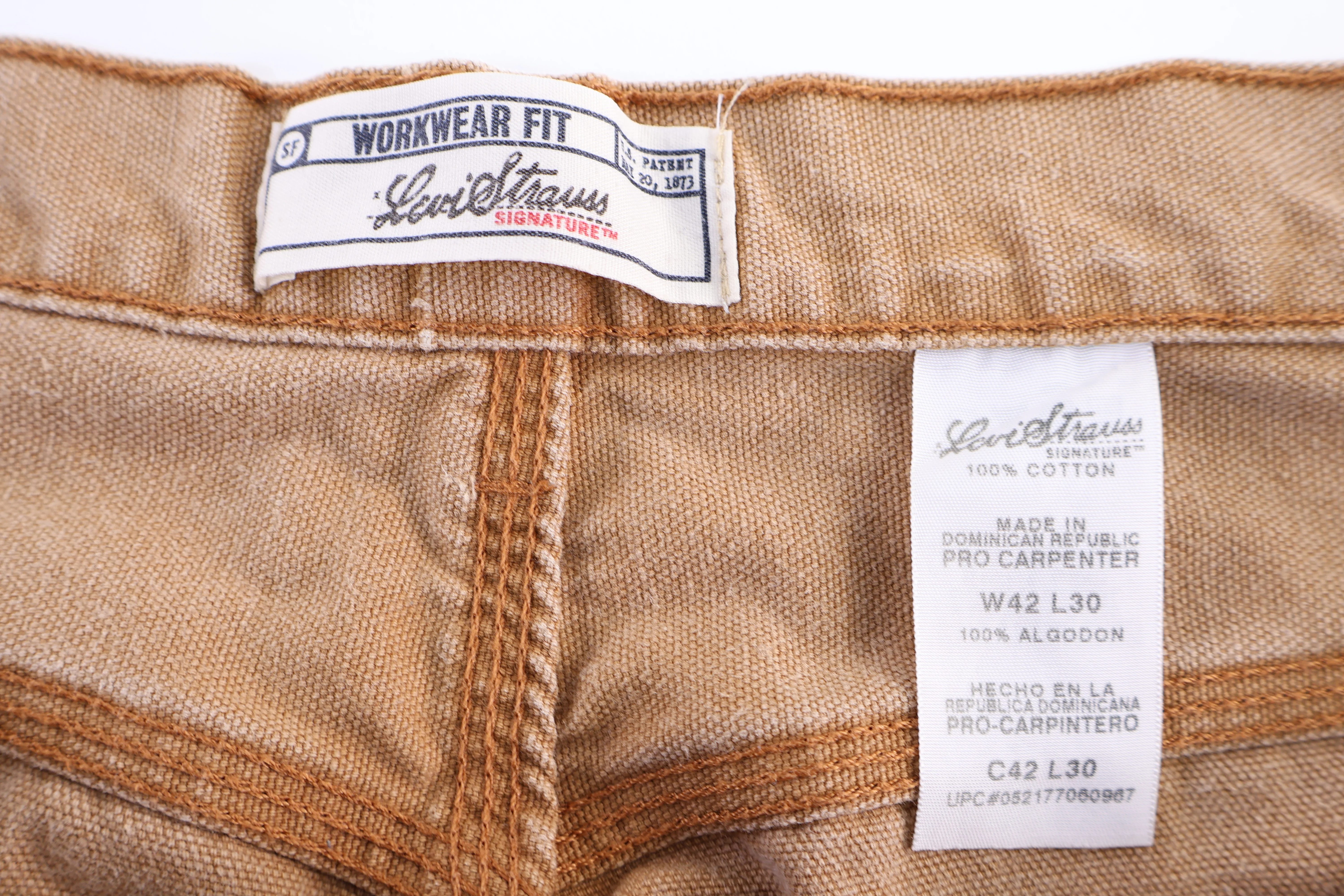 Levi's Strauss Workwear Tan Pants - Image 4