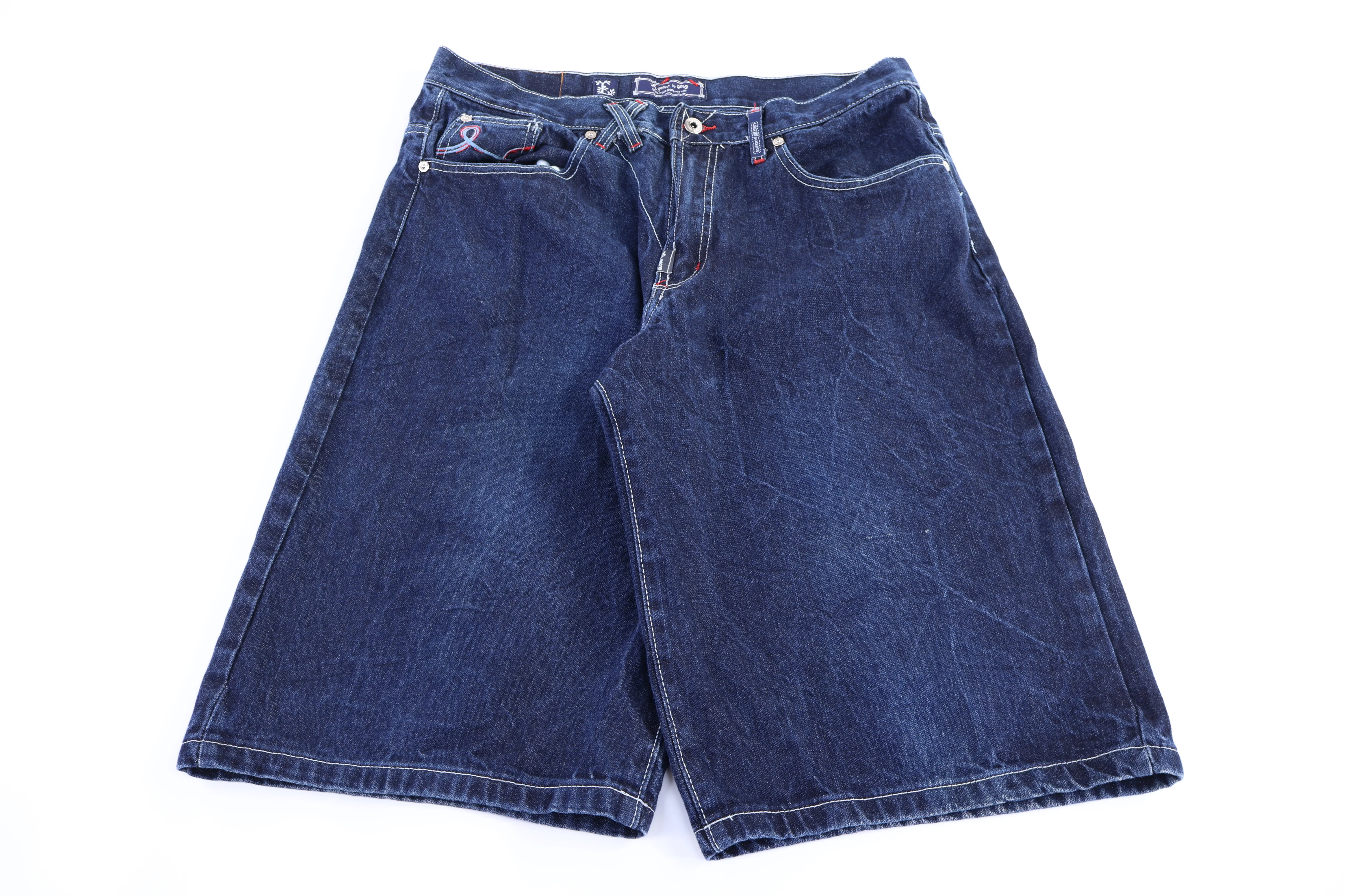 Lifted Research Group Dark Wash Denim Shorts - Image 2