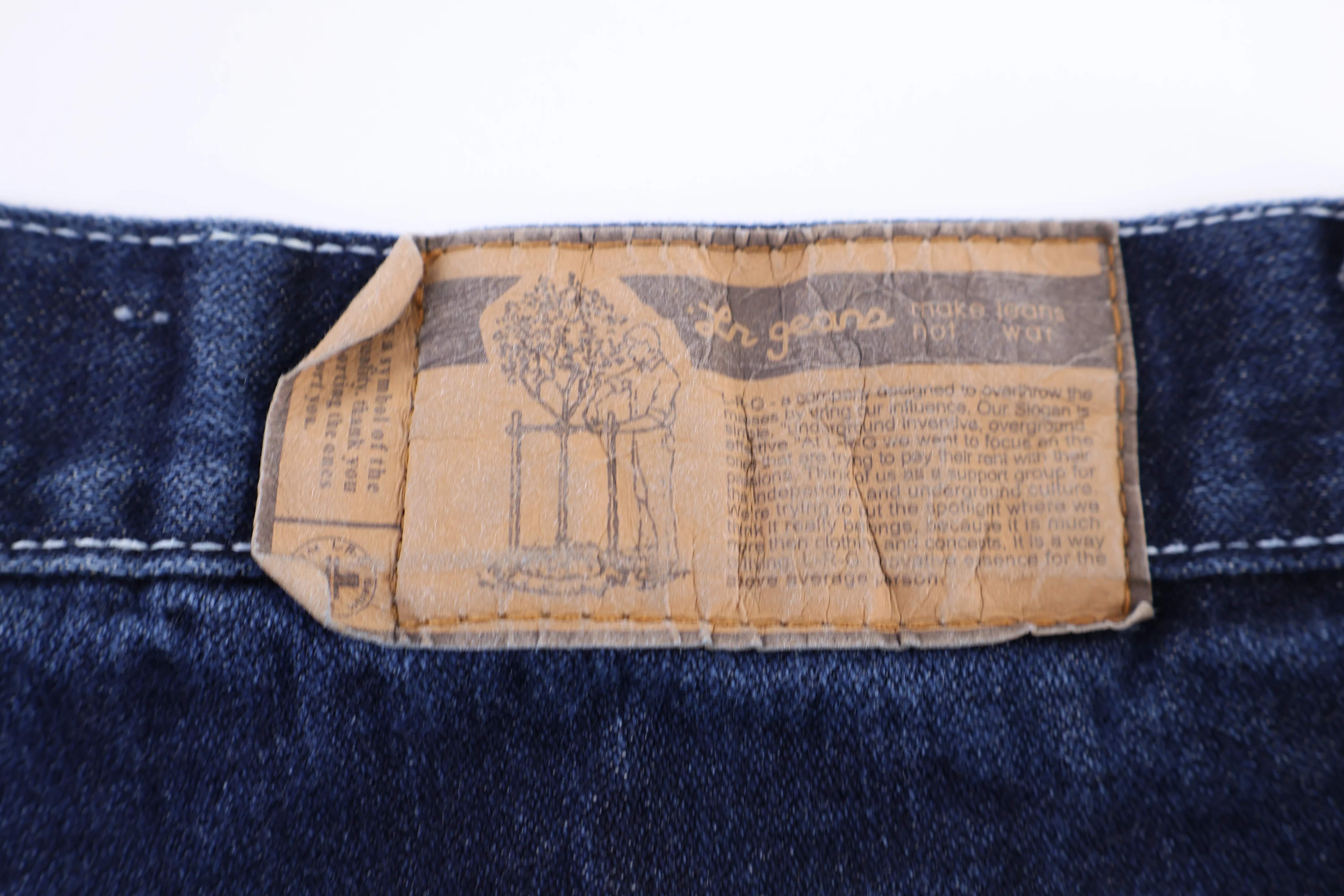 Lifted Research Group Dark Wash Denim Shorts - Image 3
