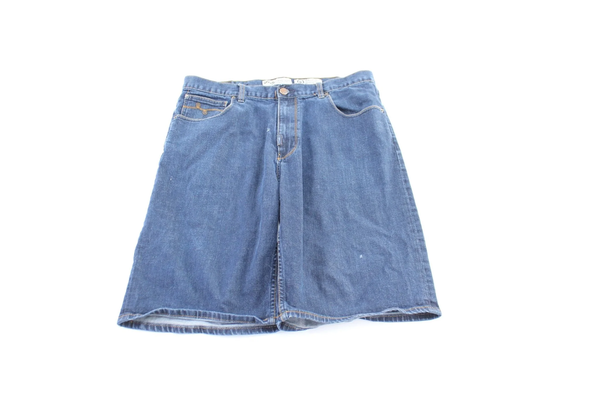 LN Jeans Dark Navy Denim Shorts - Image 2