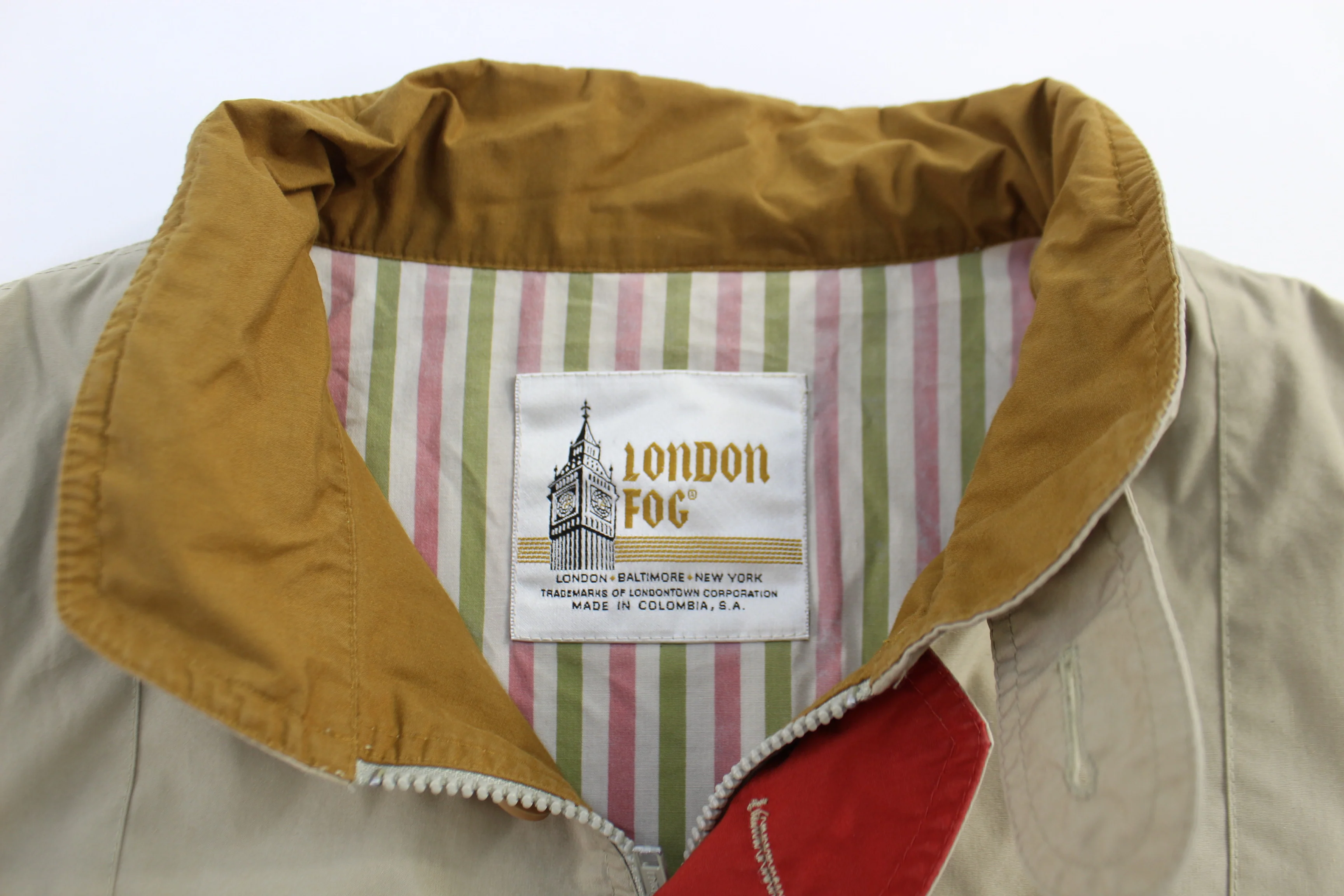 London Fog Tan Full Zip Jacket - Image 4