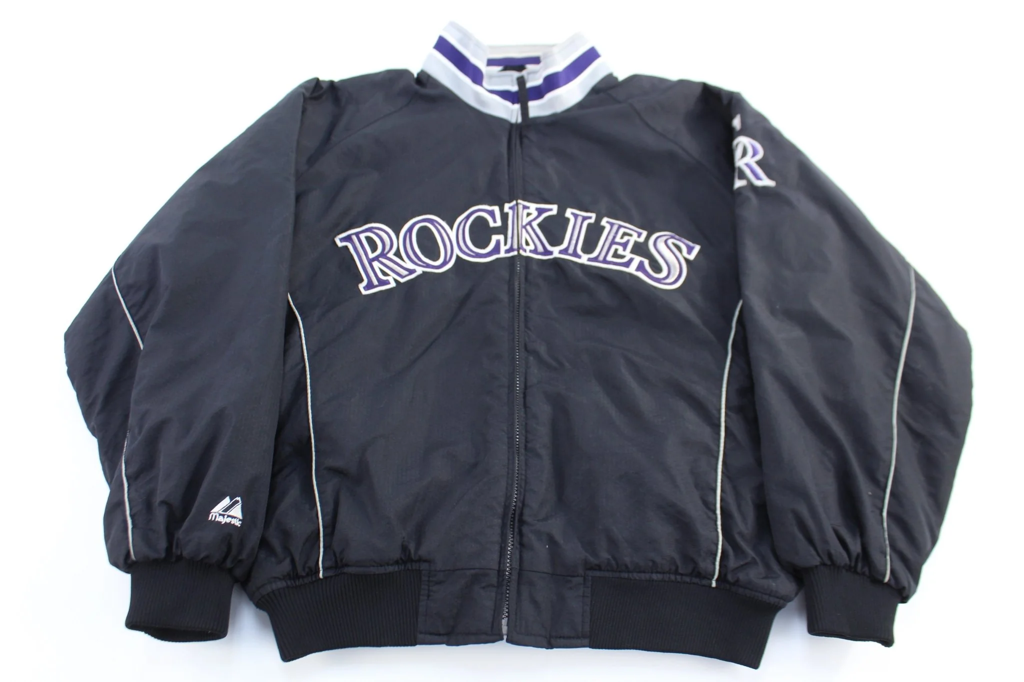Majestic Colorado Rockies Baseball Full Zip Jacket