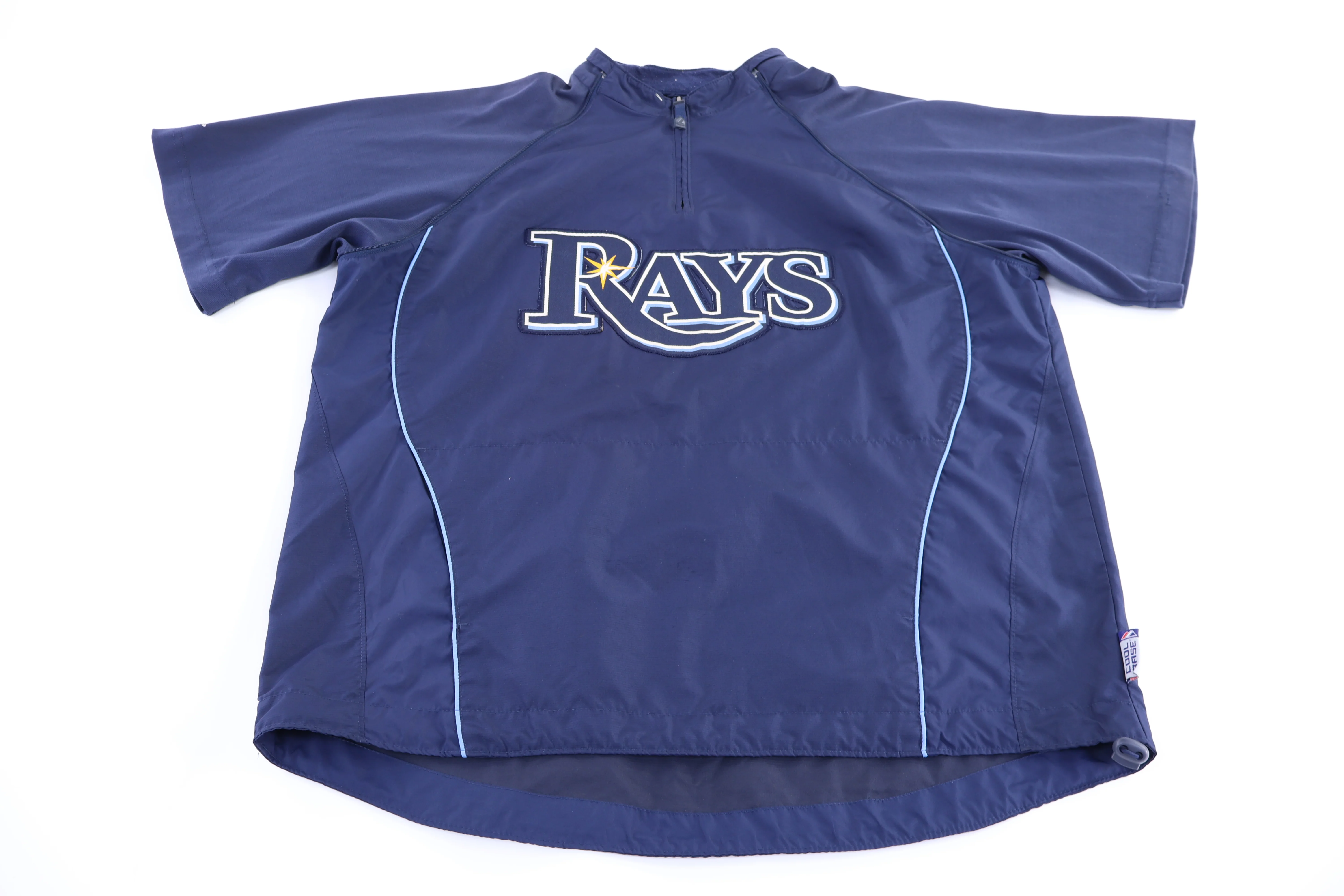 Majestic Tampa Bay Rays Short Sleeve Pullover Windbreaker