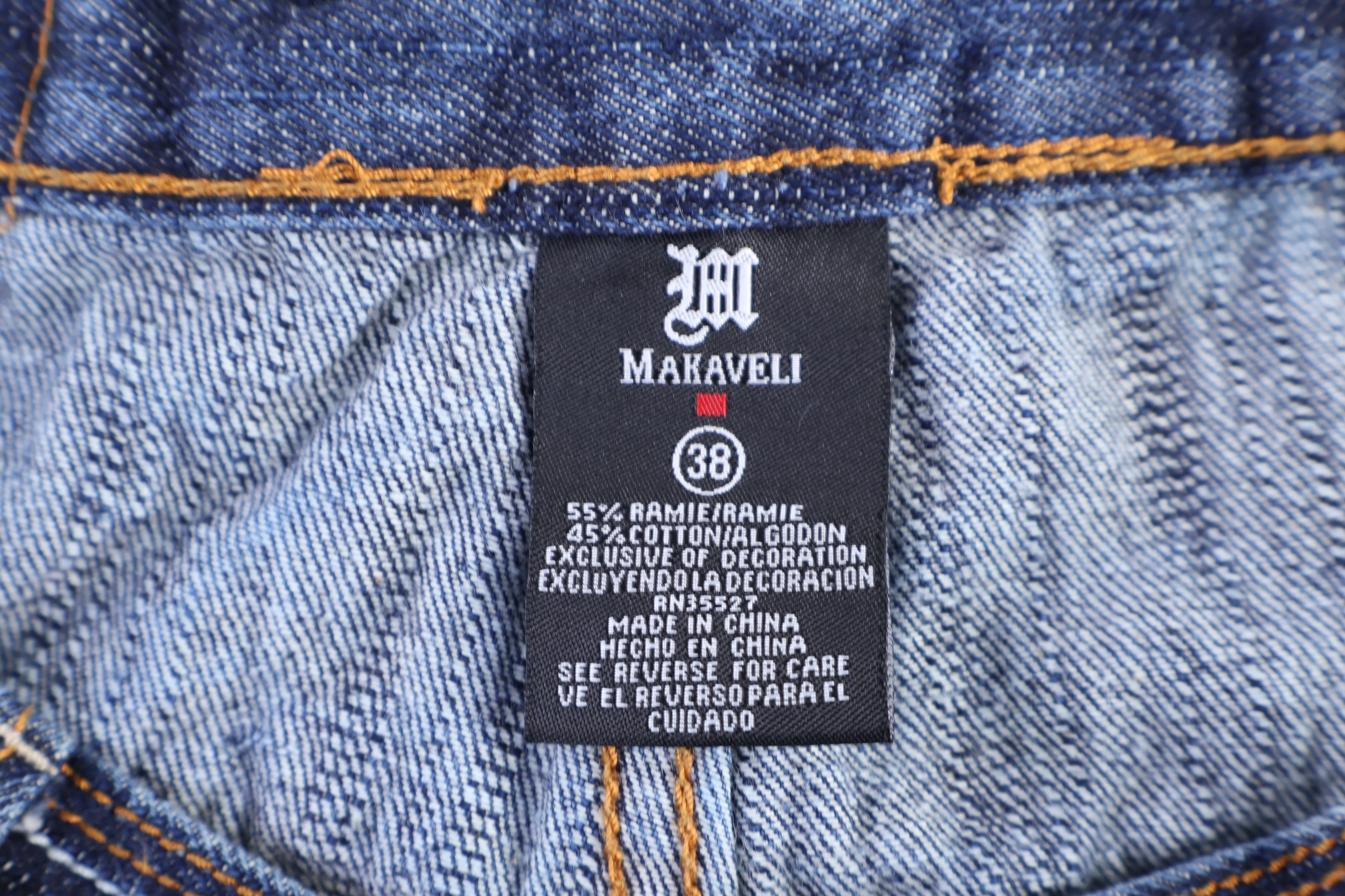 Makaveli Dark Wash Denim Jeans - Image 4