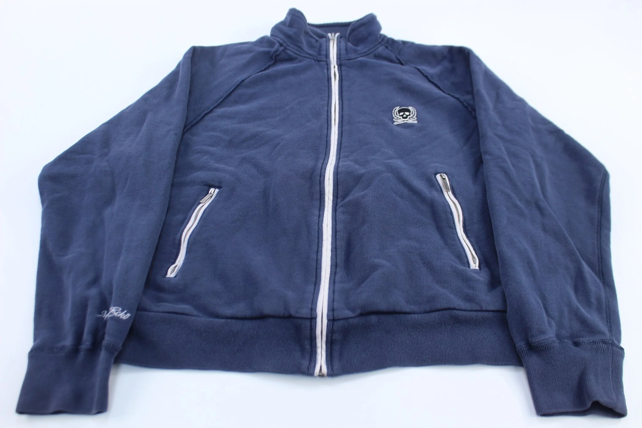 Marc Ecko Cut & Sew Blue Full Zip Sweater