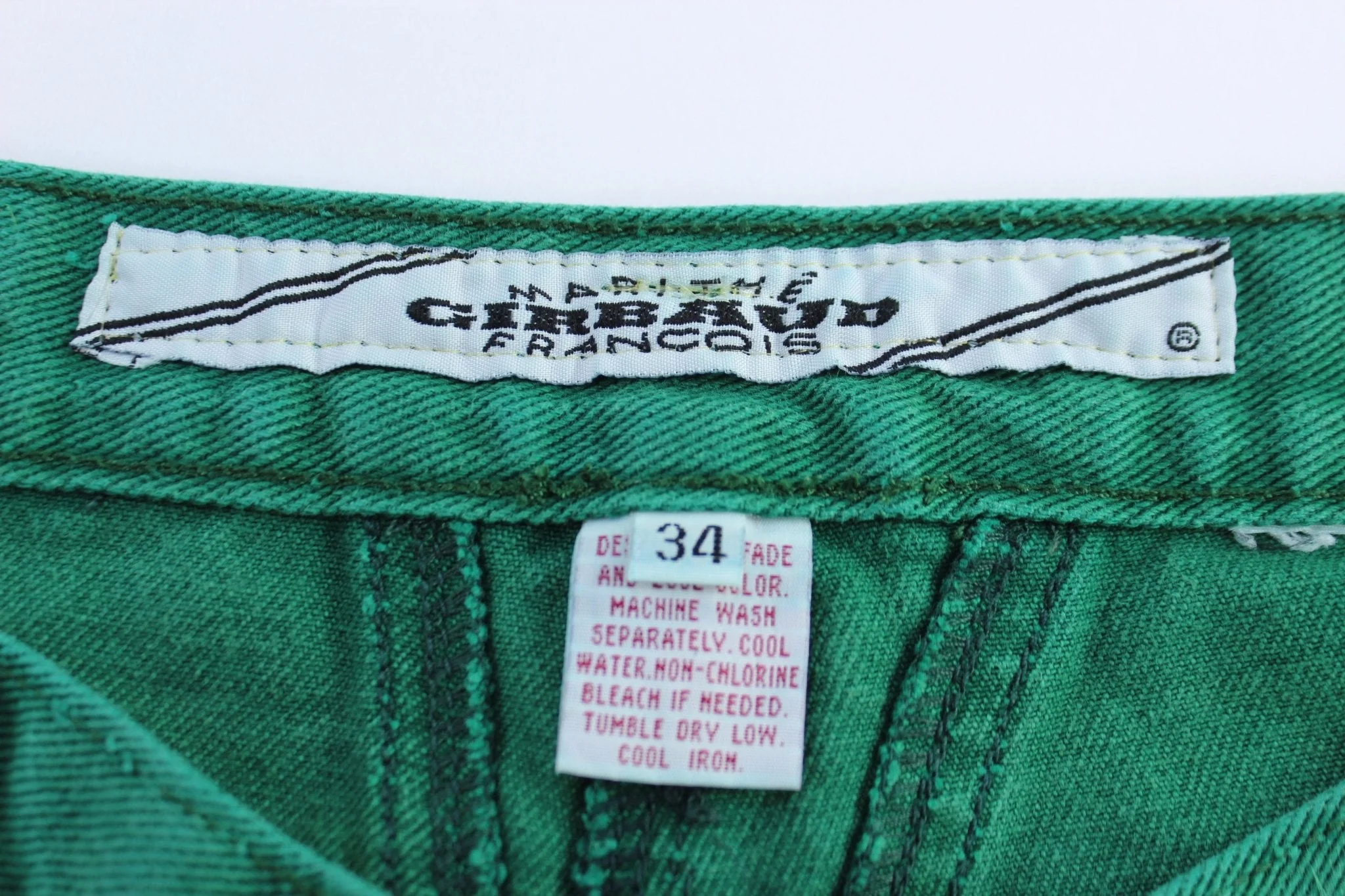 Marithe Francois Girbaud Green Denim Jeans - Image 3