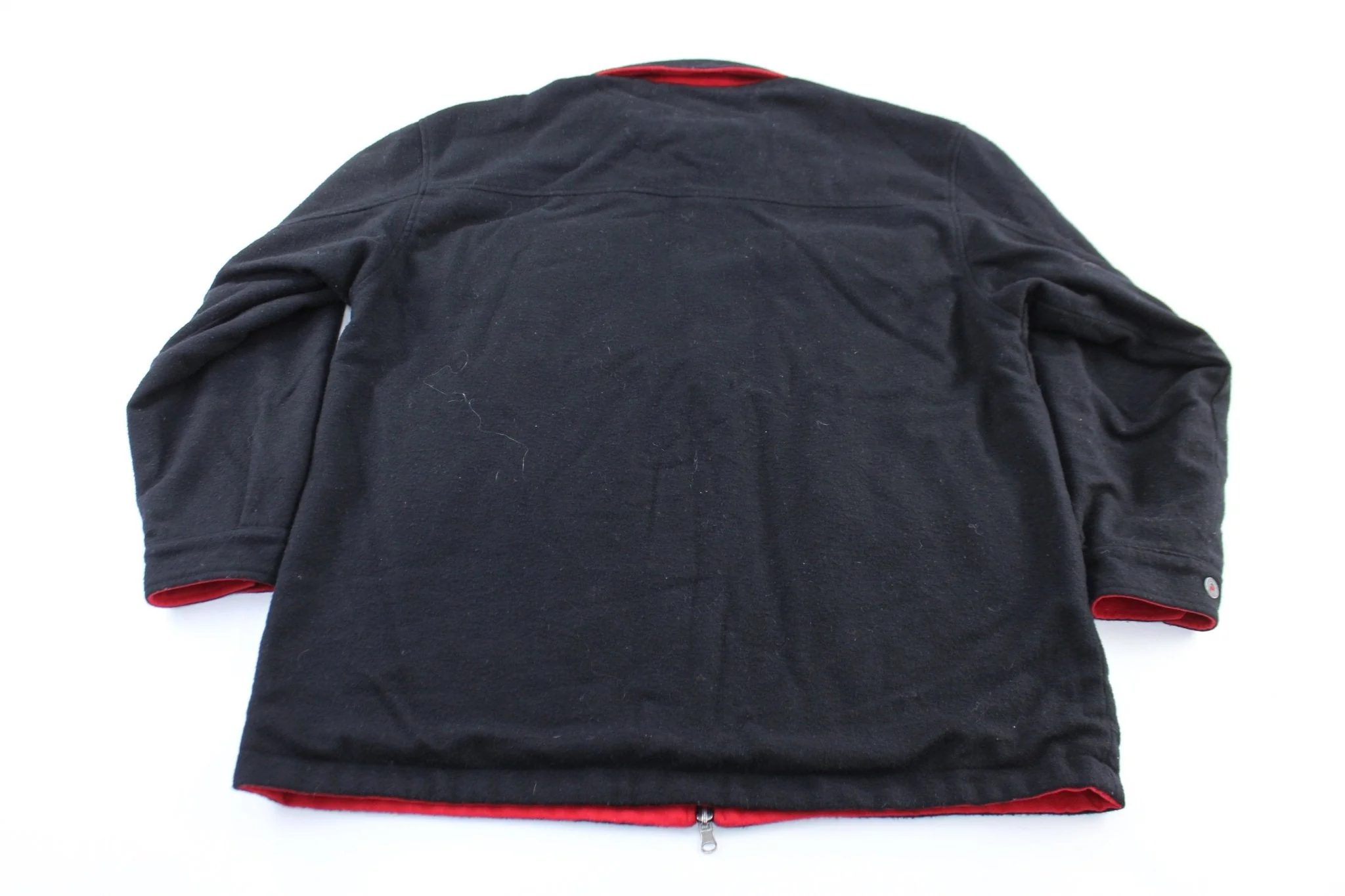 Marlboro Black & Red Reversible Zip Up Jacket - Image 4