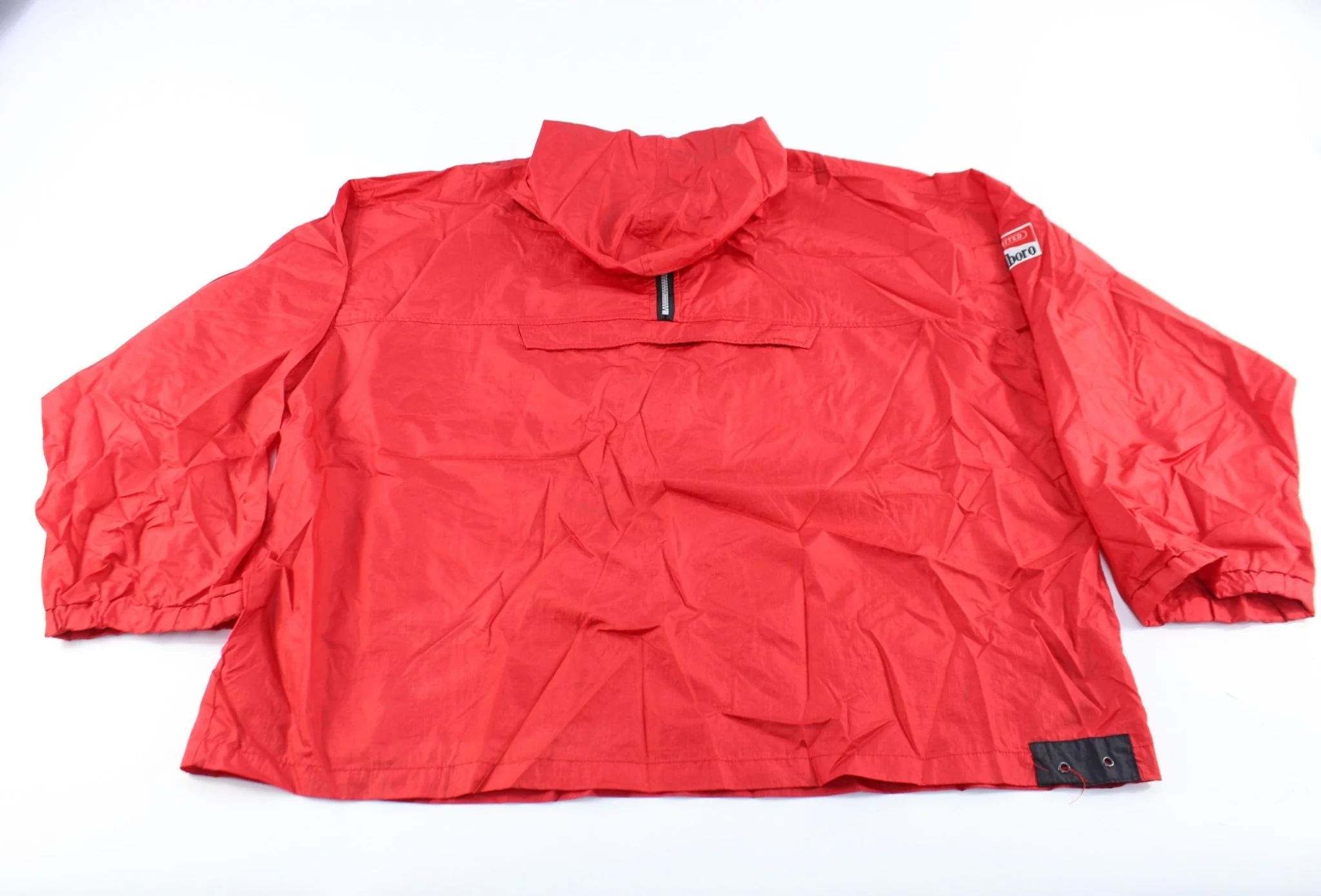 Marlboro Logo Patch Red Pullover Jacket