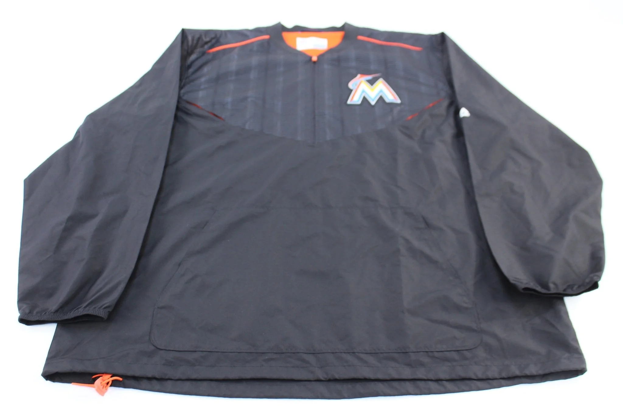 Miami Marlins Baseball Majestic Windbreaker Pullover