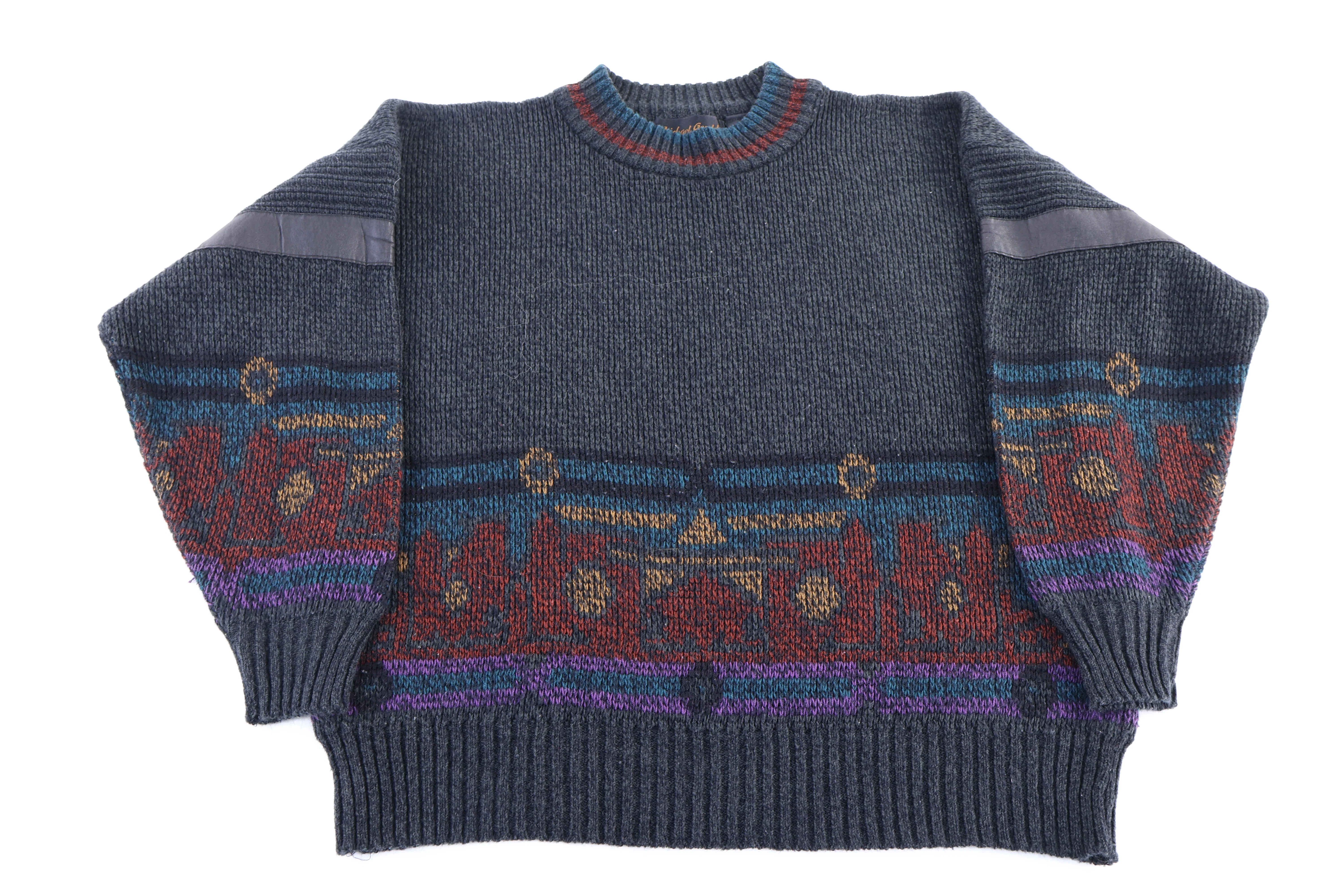Michael Gerald Multipattern Knit Sweater
