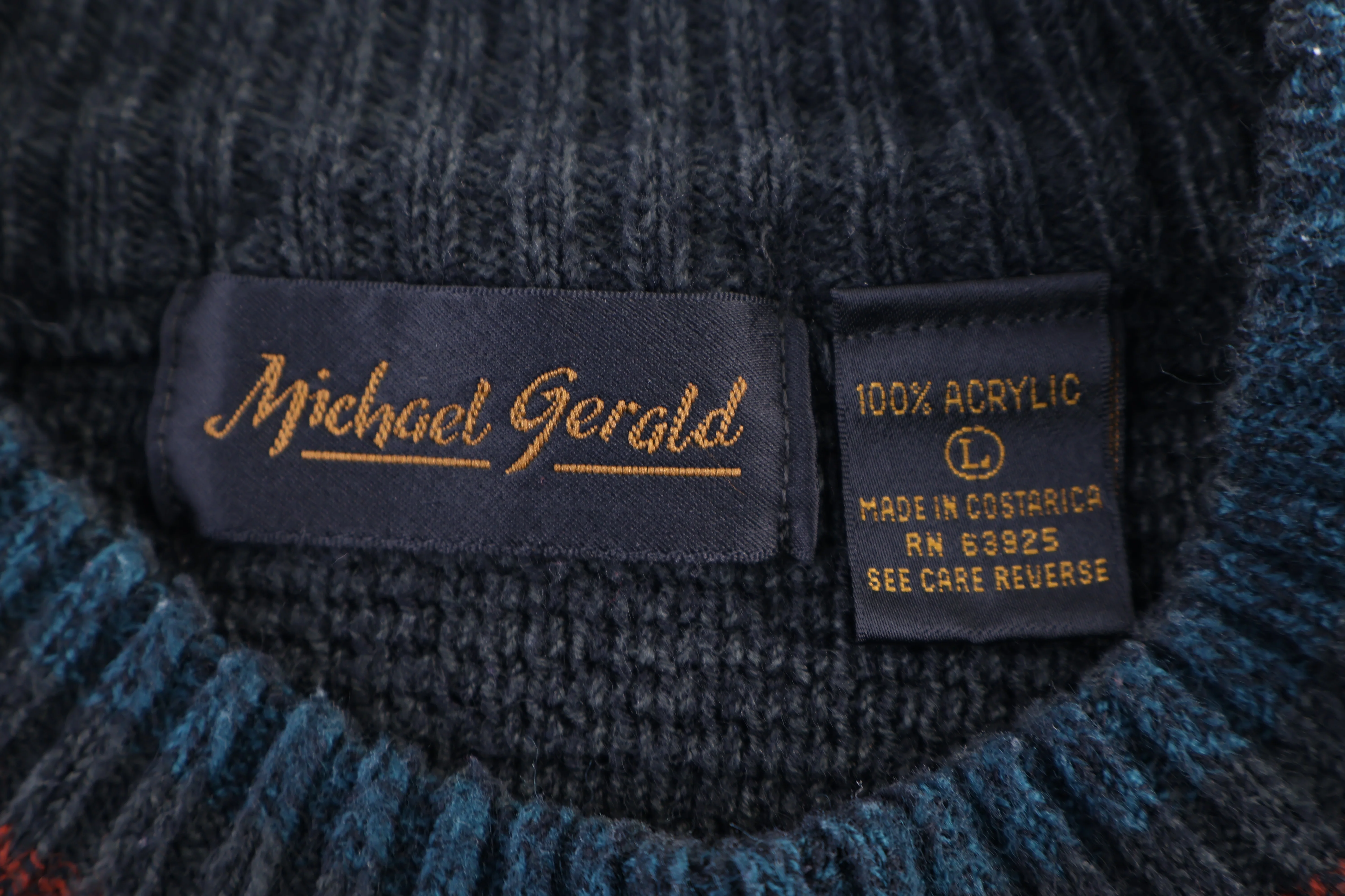 Michael Gerald Multipattern Knit Sweater - Image 3
