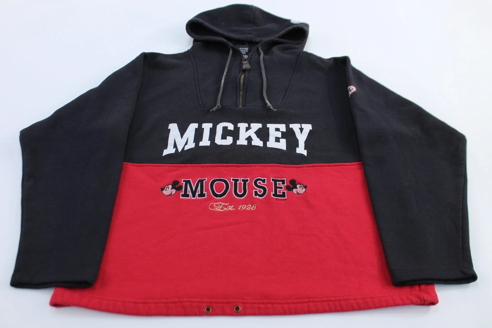 Mickey  Unlimited Embroidered Mickey Mouse Half Zip Pullover