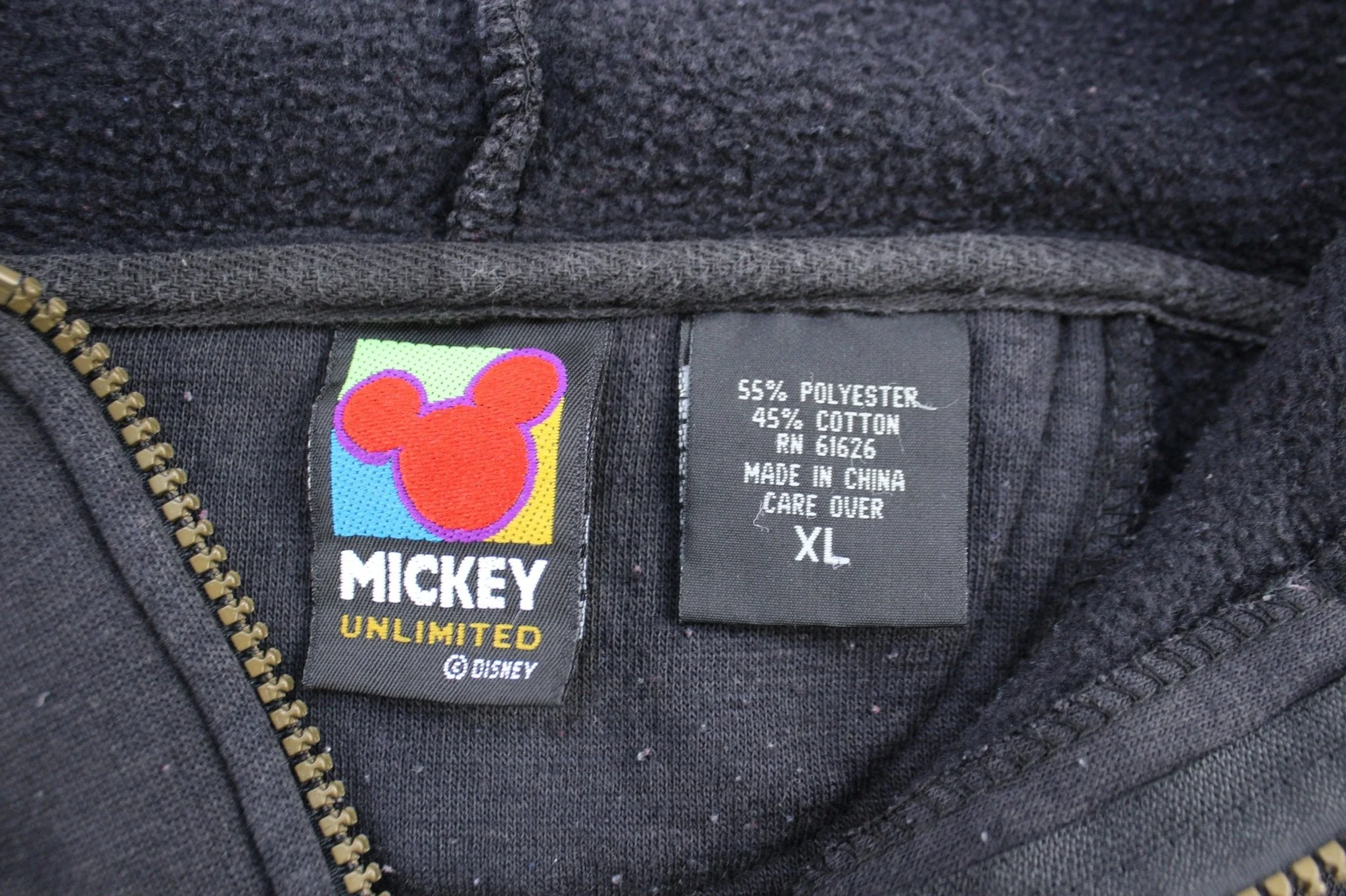 Mickey  Unlimited Embroidered Mickey Mouse Half Zip Pullover - Image 3