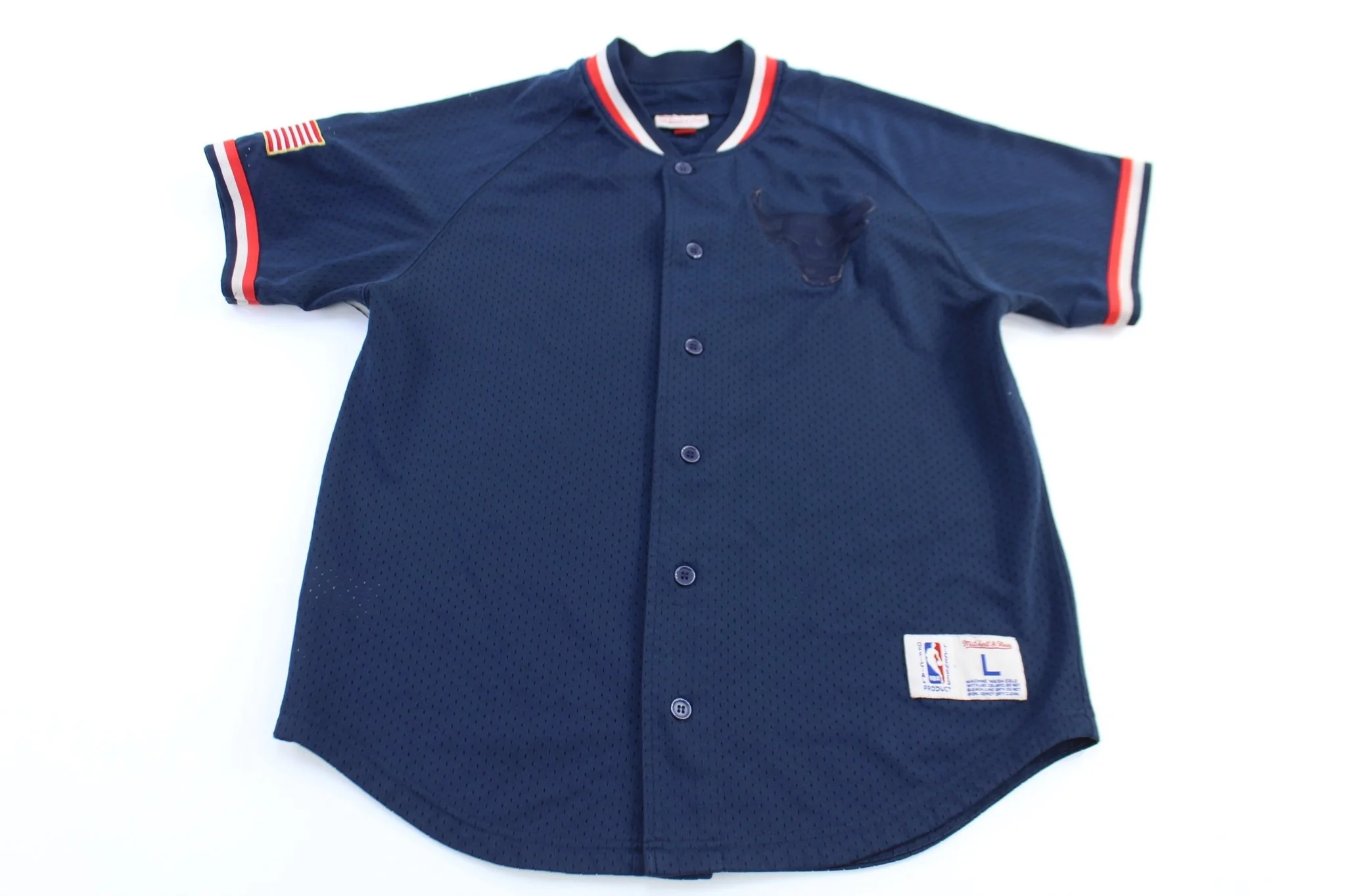 Mitchell & Ness Chicago Bulls Basketball Button Down Jersey