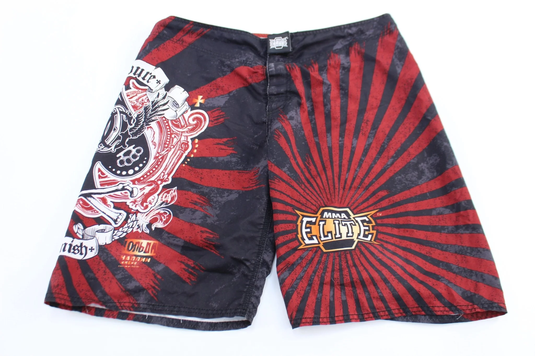 MMA Elite Red & Black Shorts