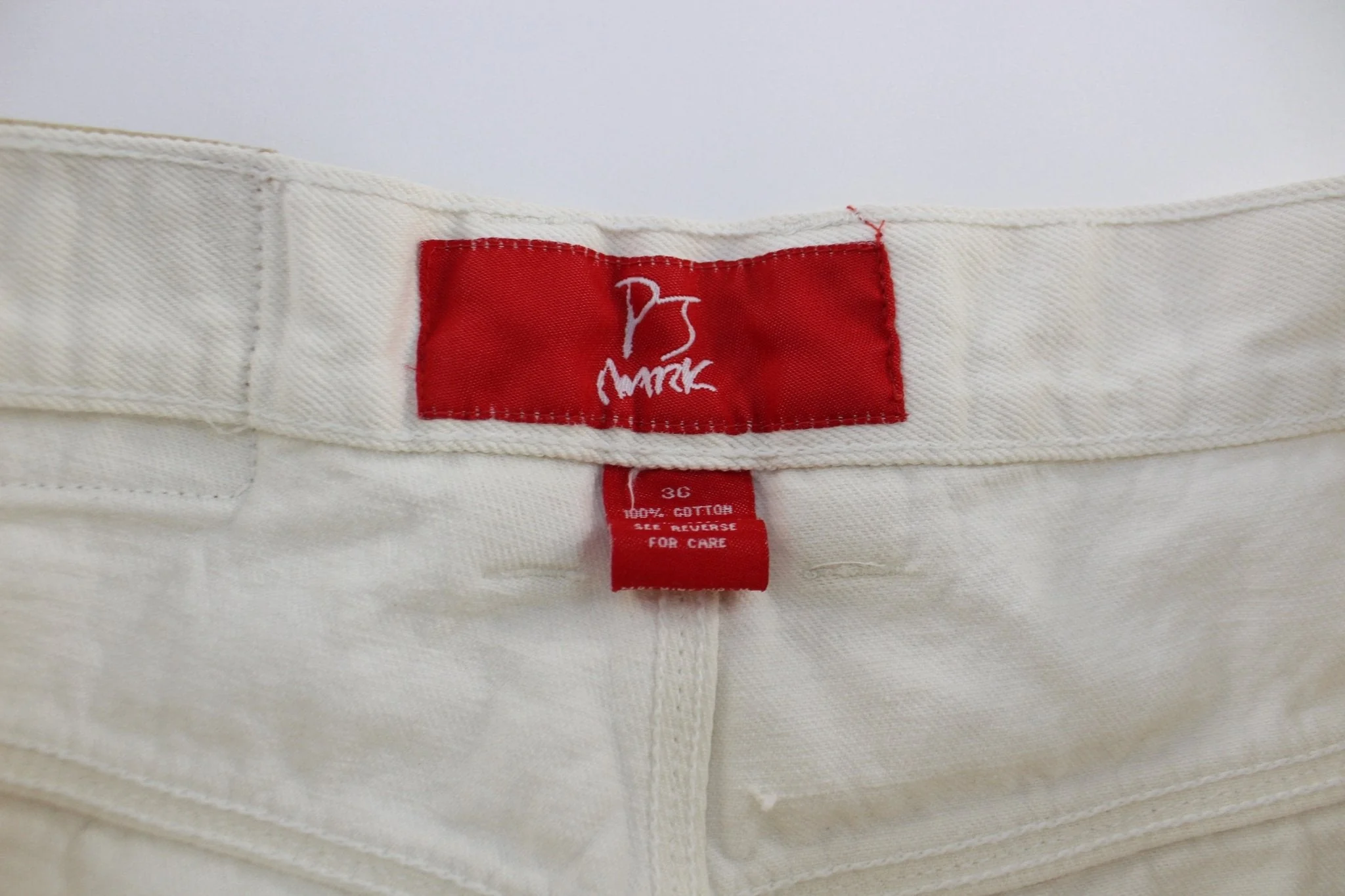 PJ Mark White Wash Denim Shorts - Image 4
