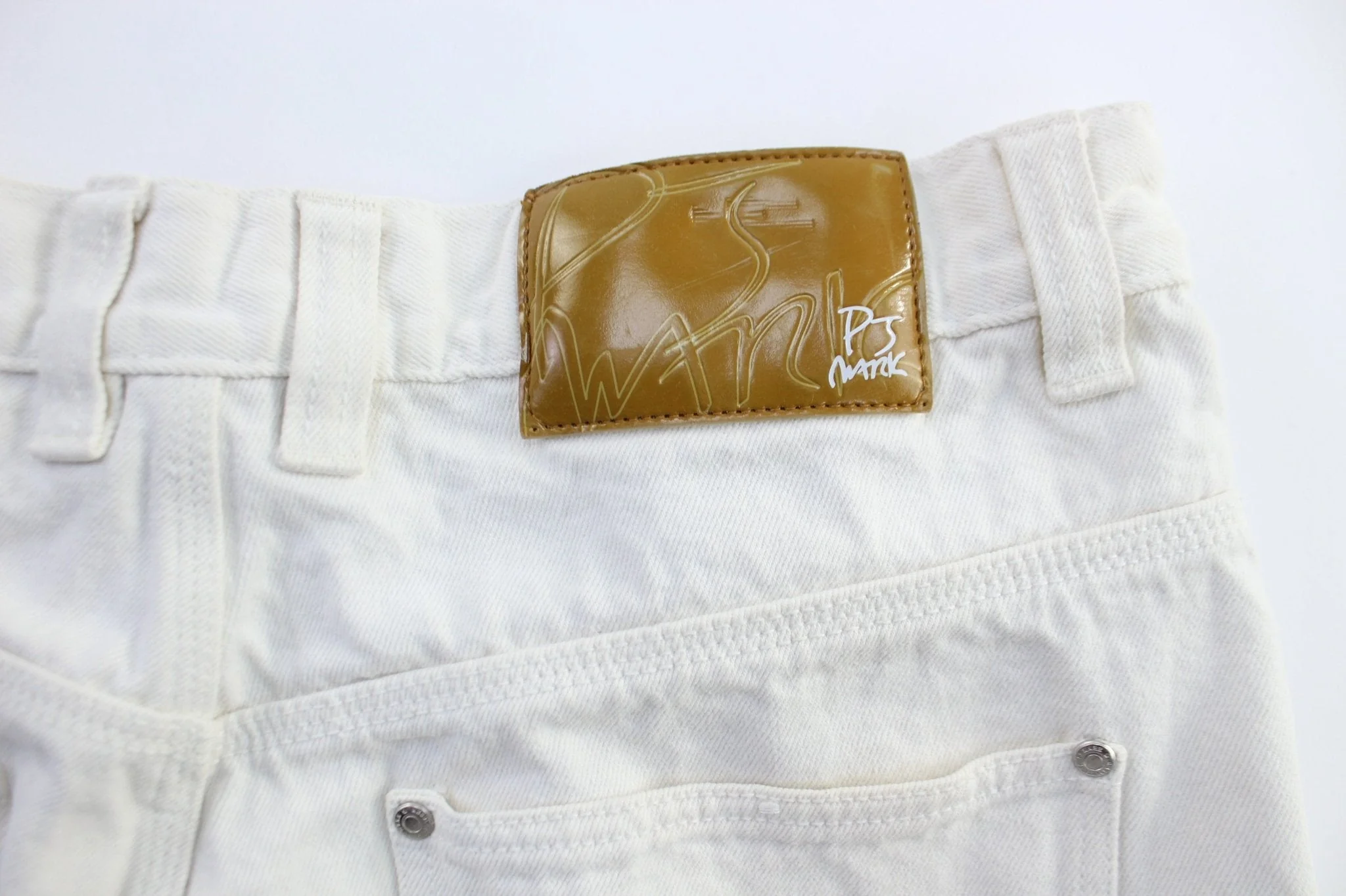 PJ Mark White Wash Denim Shorts - Image 5