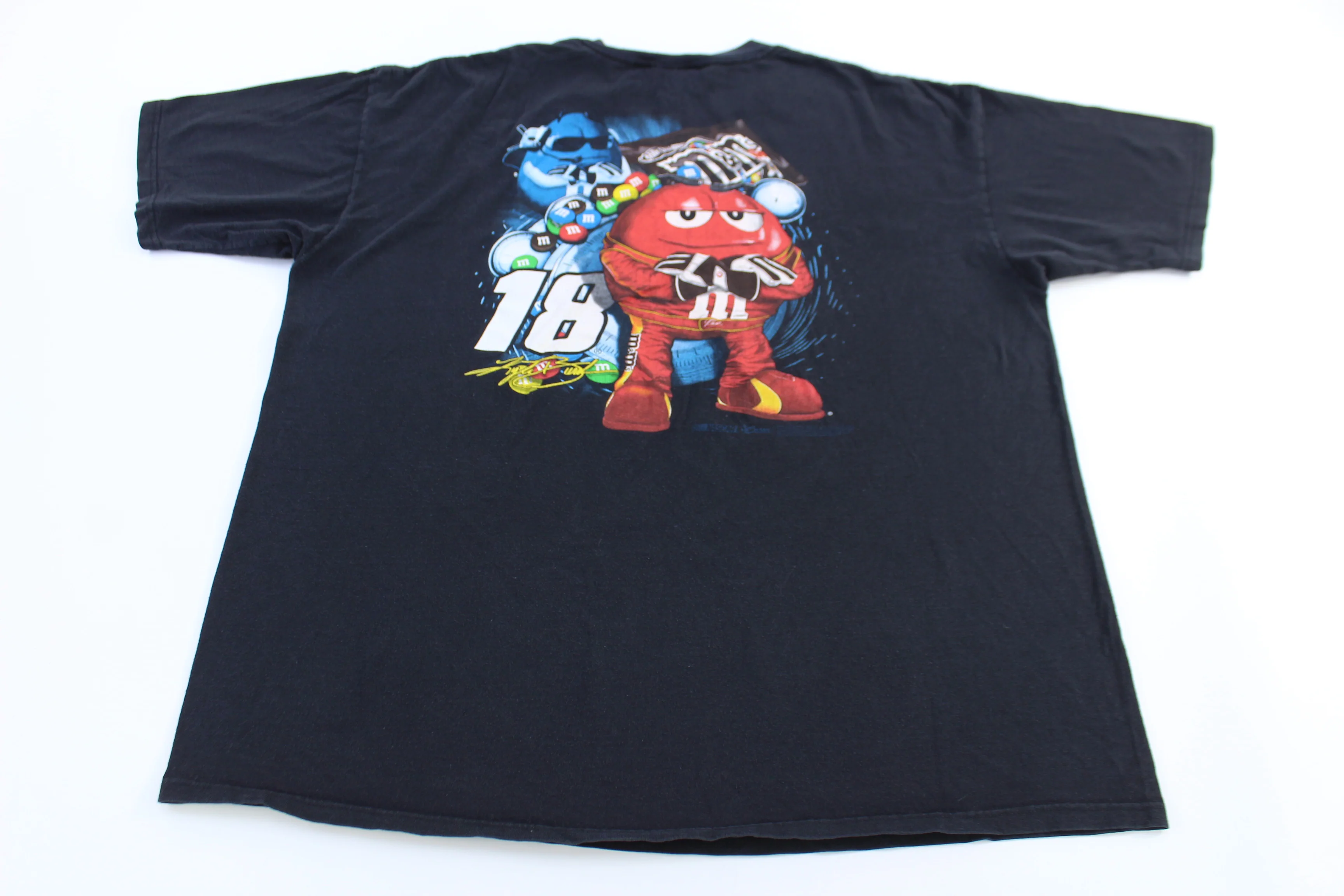 Nascar Kyle Busch M&M's Racing Graphic T-shirt - Image 2