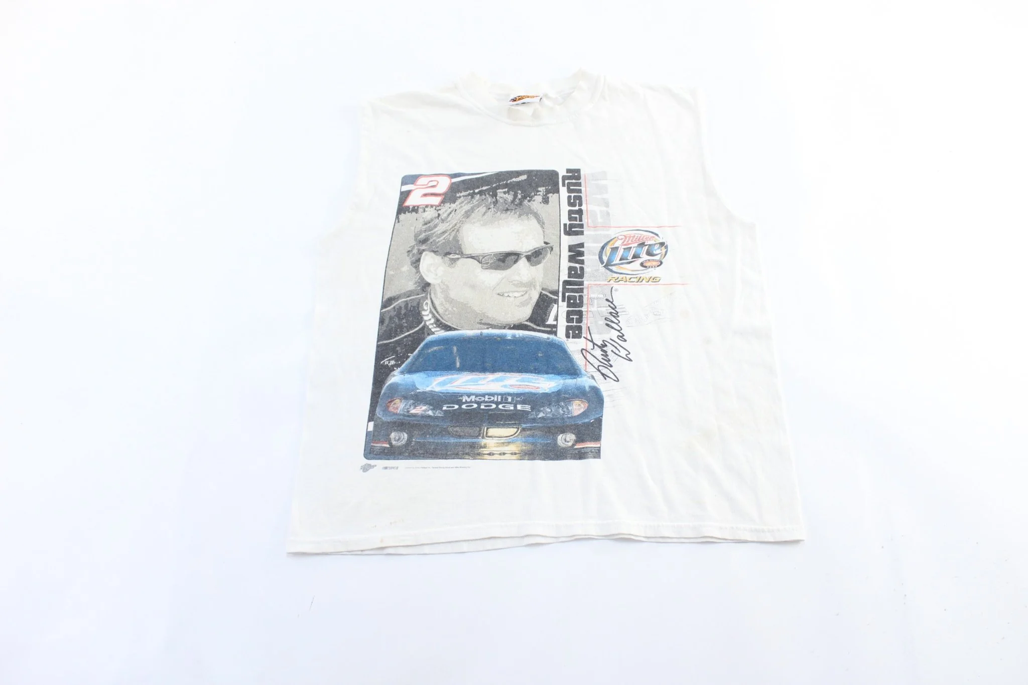 Nascar Rusty Wallace Miller Lite Racing Graphic Tank Top