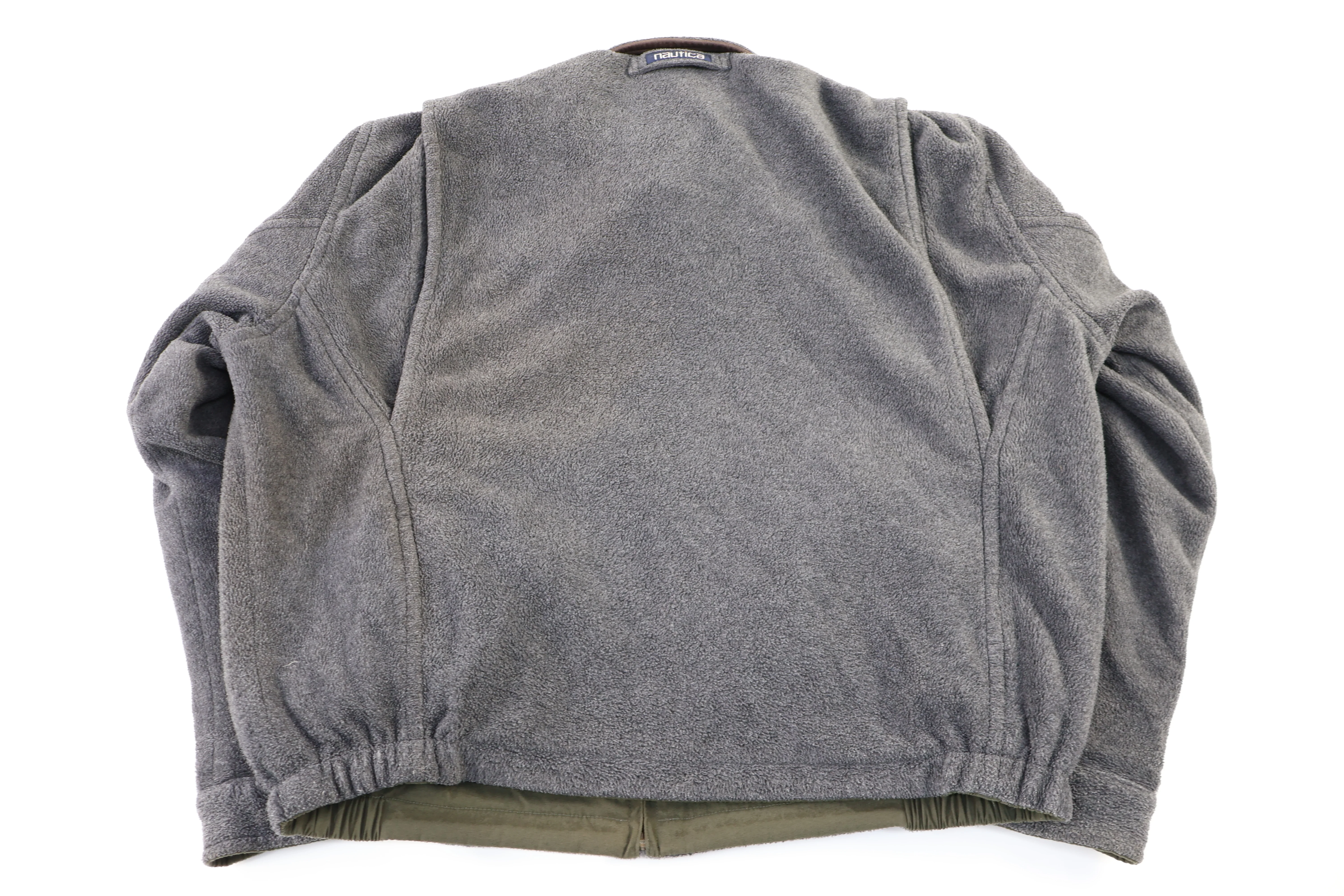 Nautica Green & Grey Full Zip Reversible Jacket - Image 4