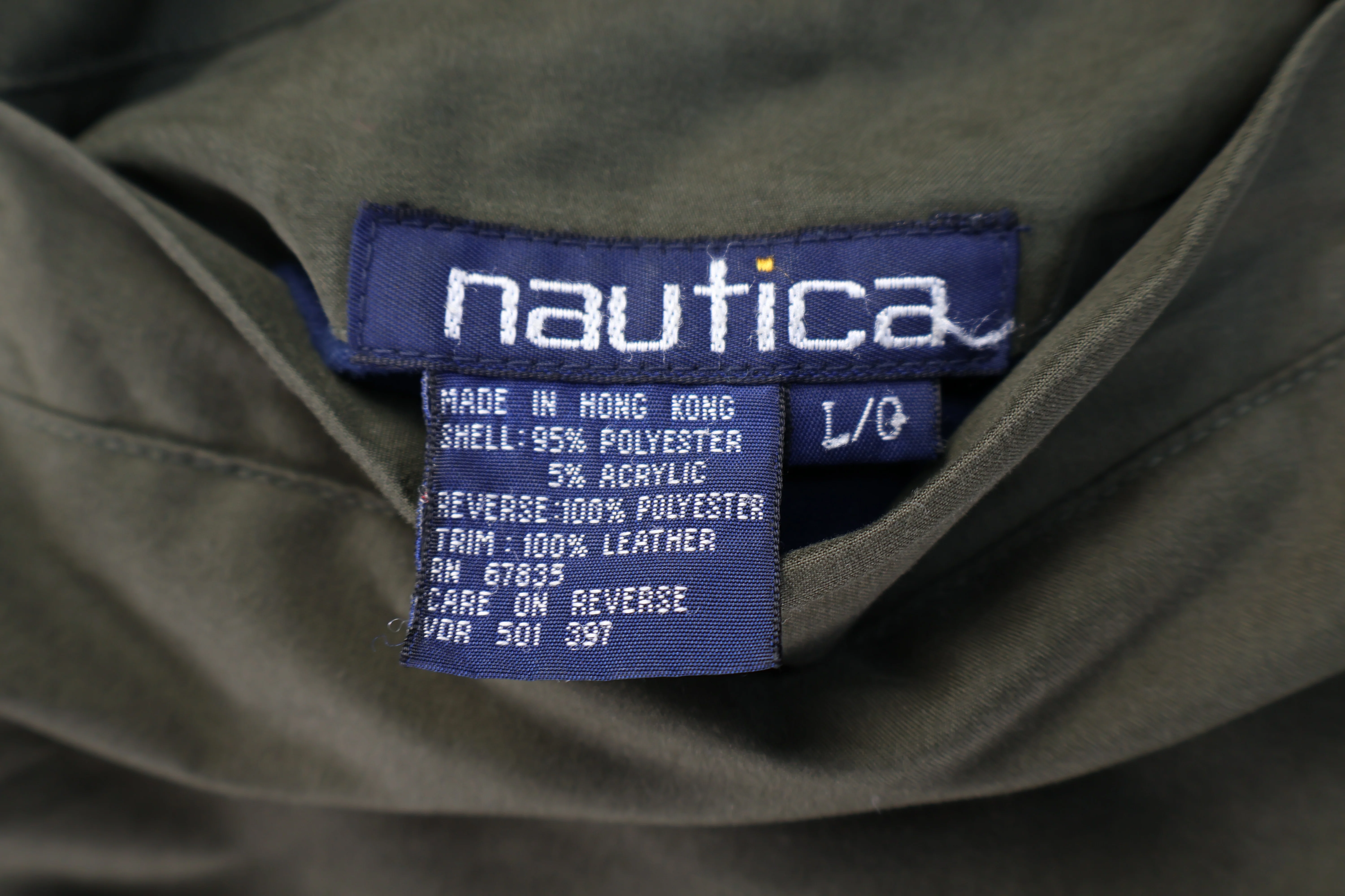 Nautica Green & Grey Full Zip Reversible Jacket - Image 6