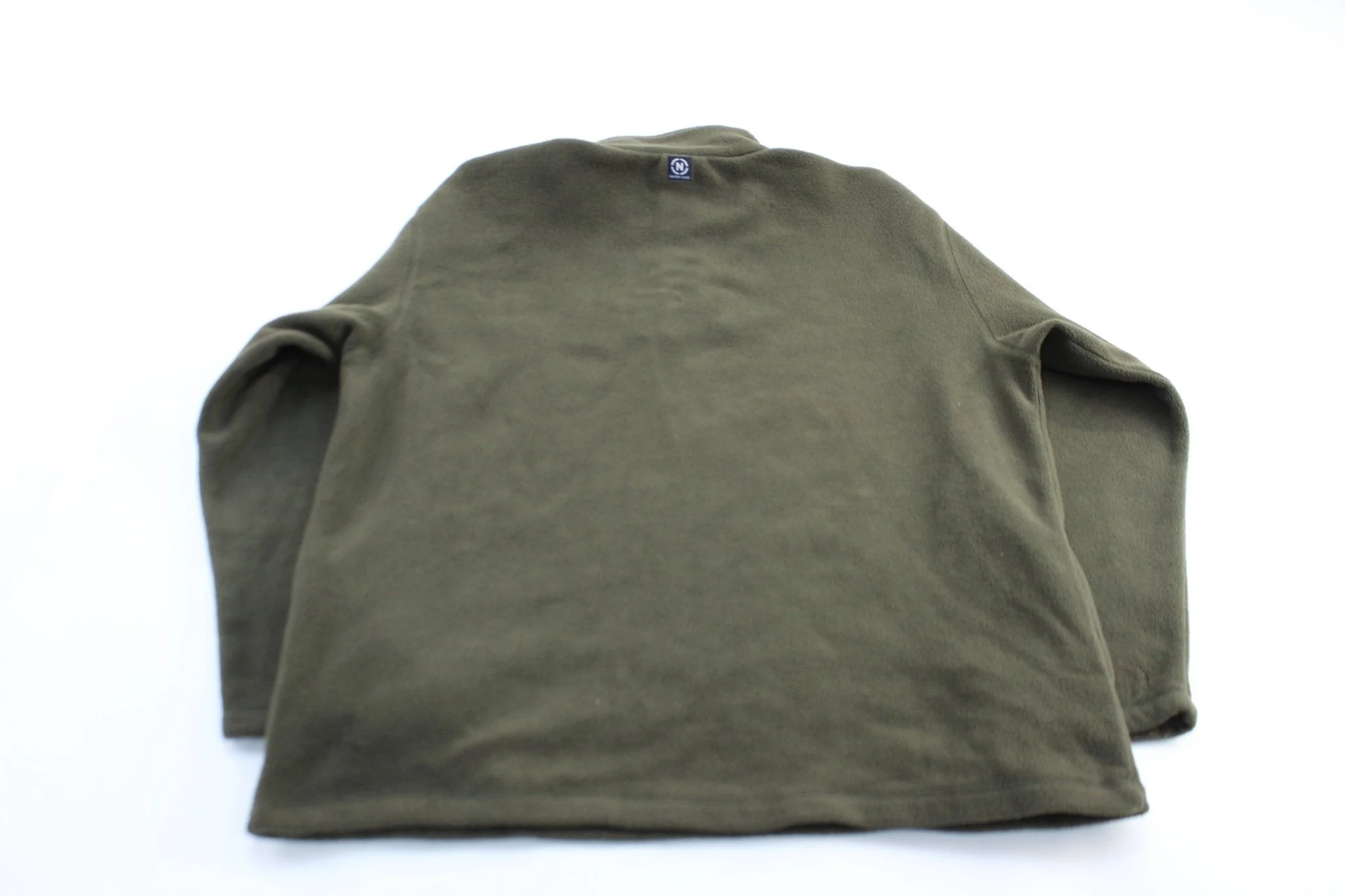 Nautica Jeans Embroidered Green Fleece Half Zip Pullover - Image 2
