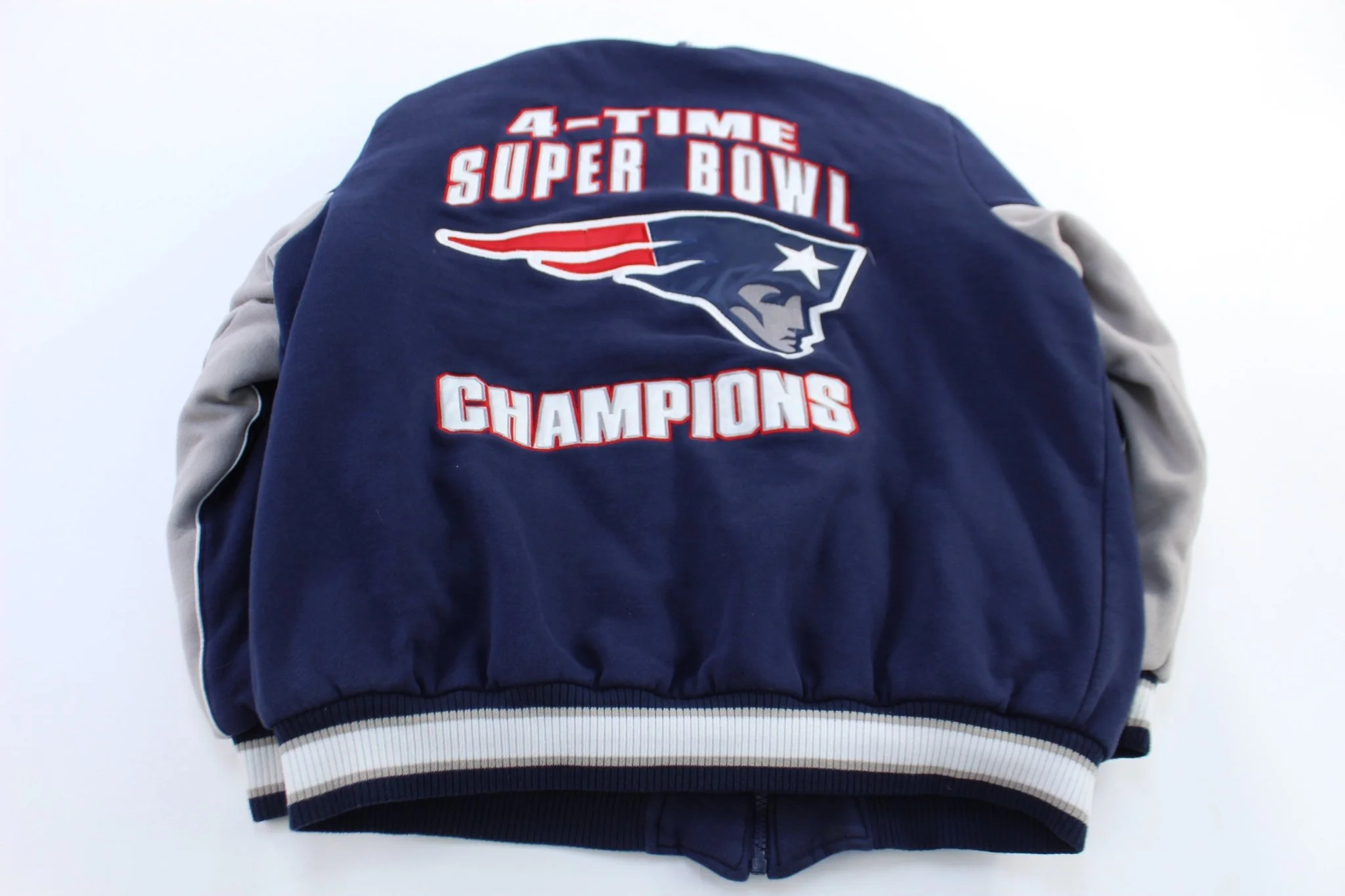 New England Patriots 4 Time Champions Bomber Jacket