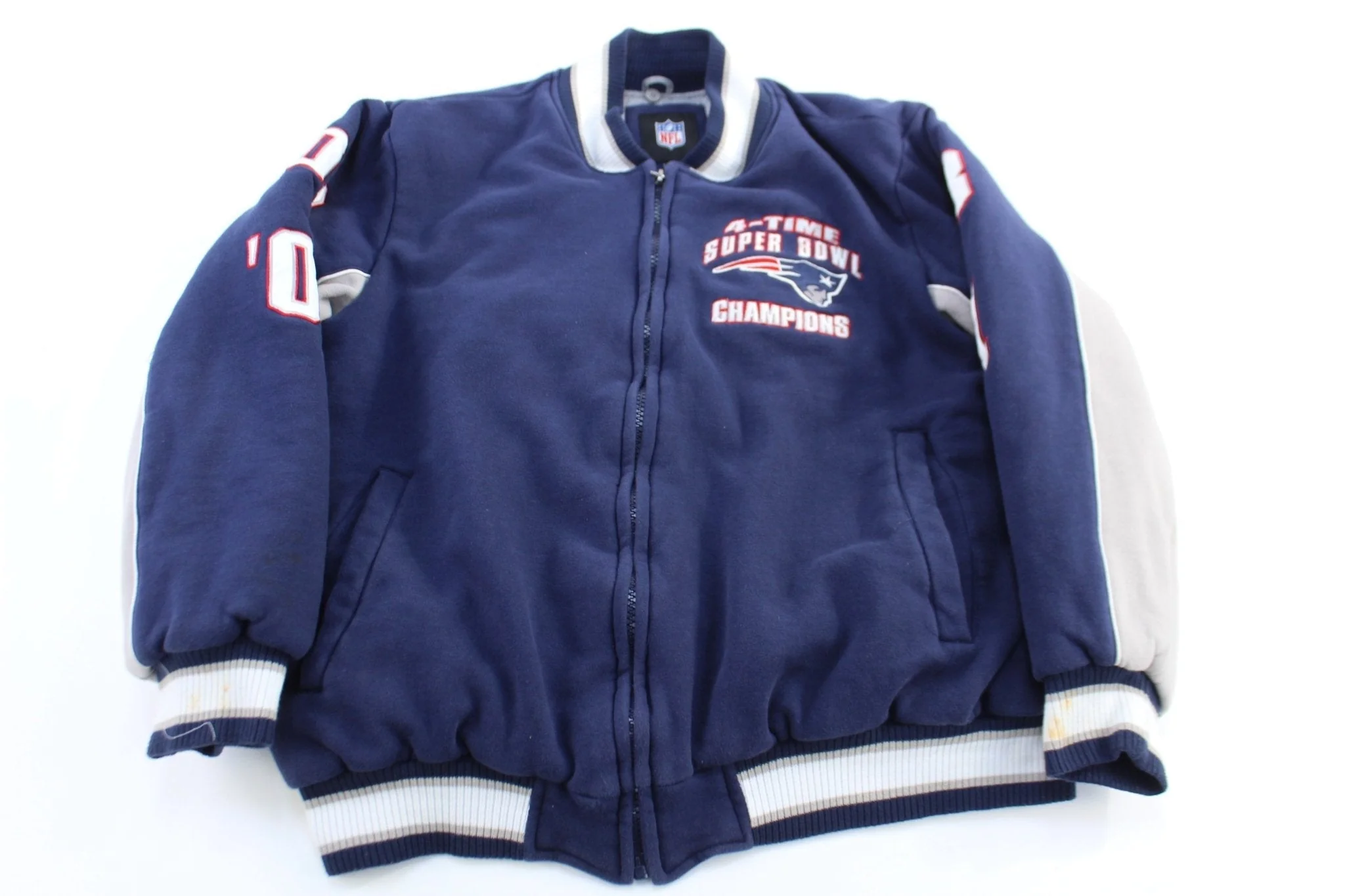 New England Patriots 4 Time Champions Bomber Jacket - Image 3