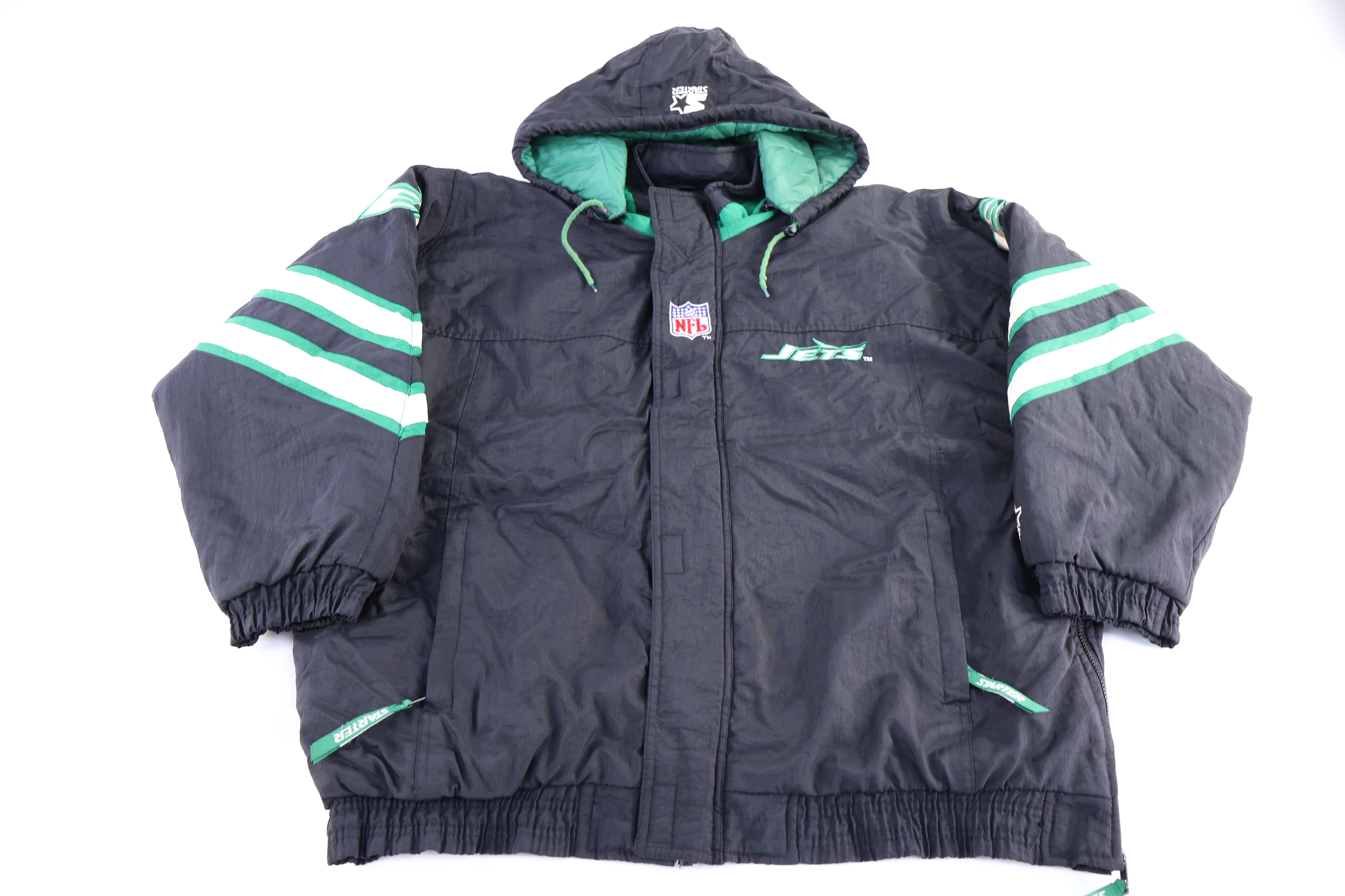 New York Jets Football Full Zip Puffer Jacket