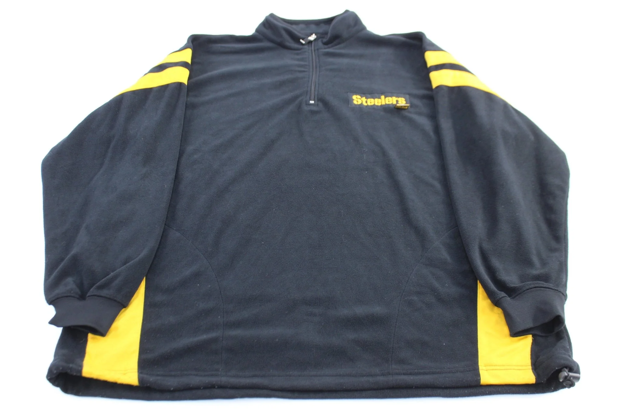 NFL Pittsburgh Steelers Embroidered Black & Yellow Fleece Pullover
