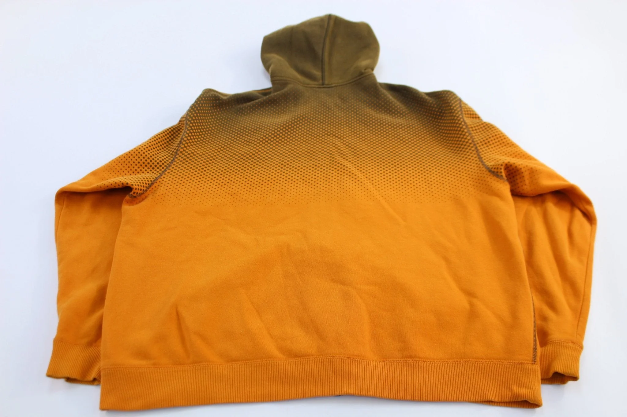 Nike Air Just Do It Logo Orange Full Zip Hoodie - Image 2