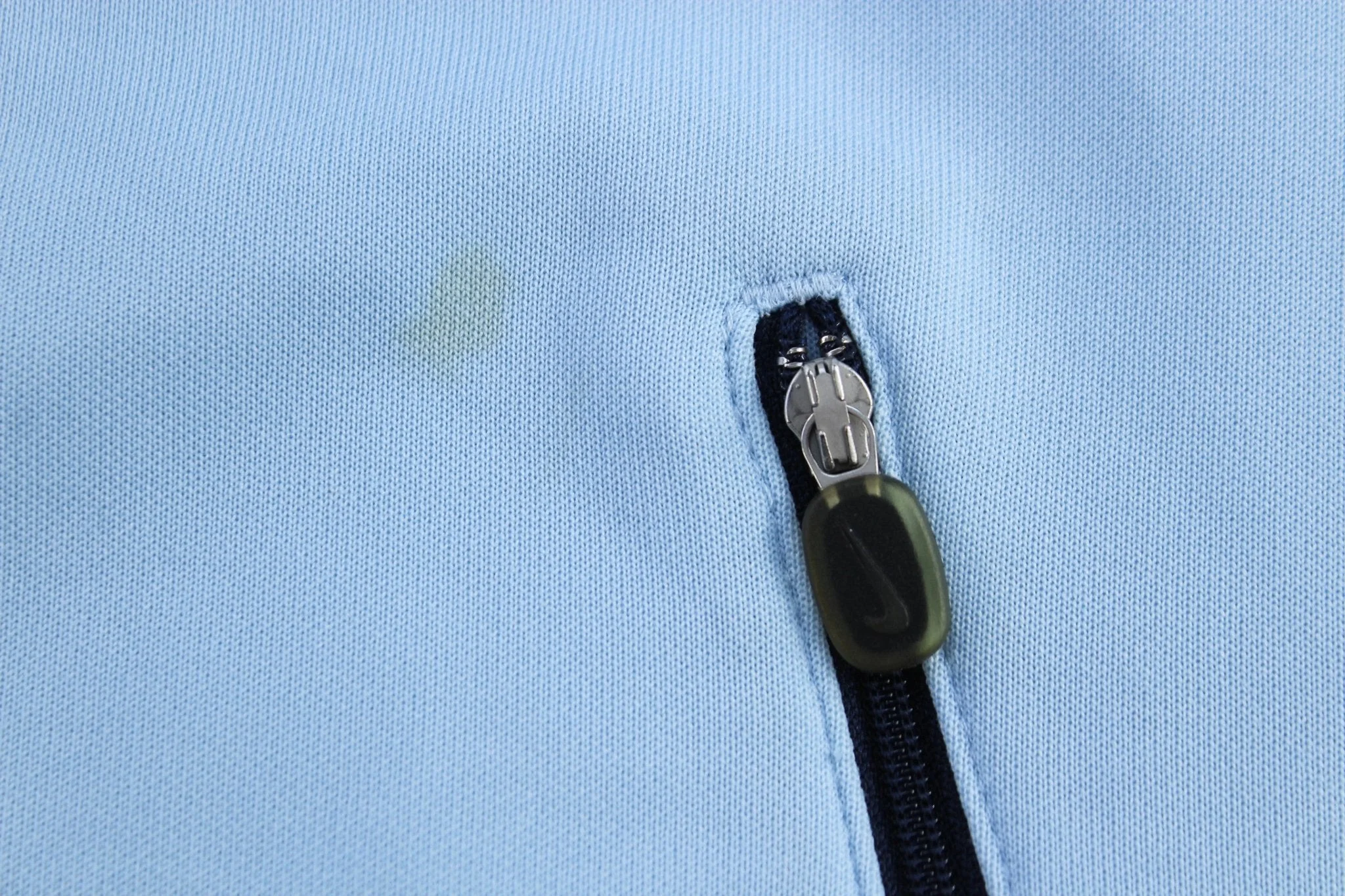 Nike Athletics Embroidered Logo Blue & White Striped Track Jacket - Image 4