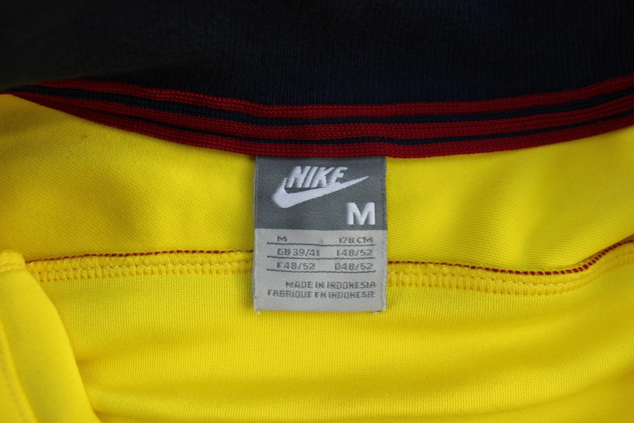 Nike Embroidered Logo FC Barcelona Striped Track Jacket - Image 3