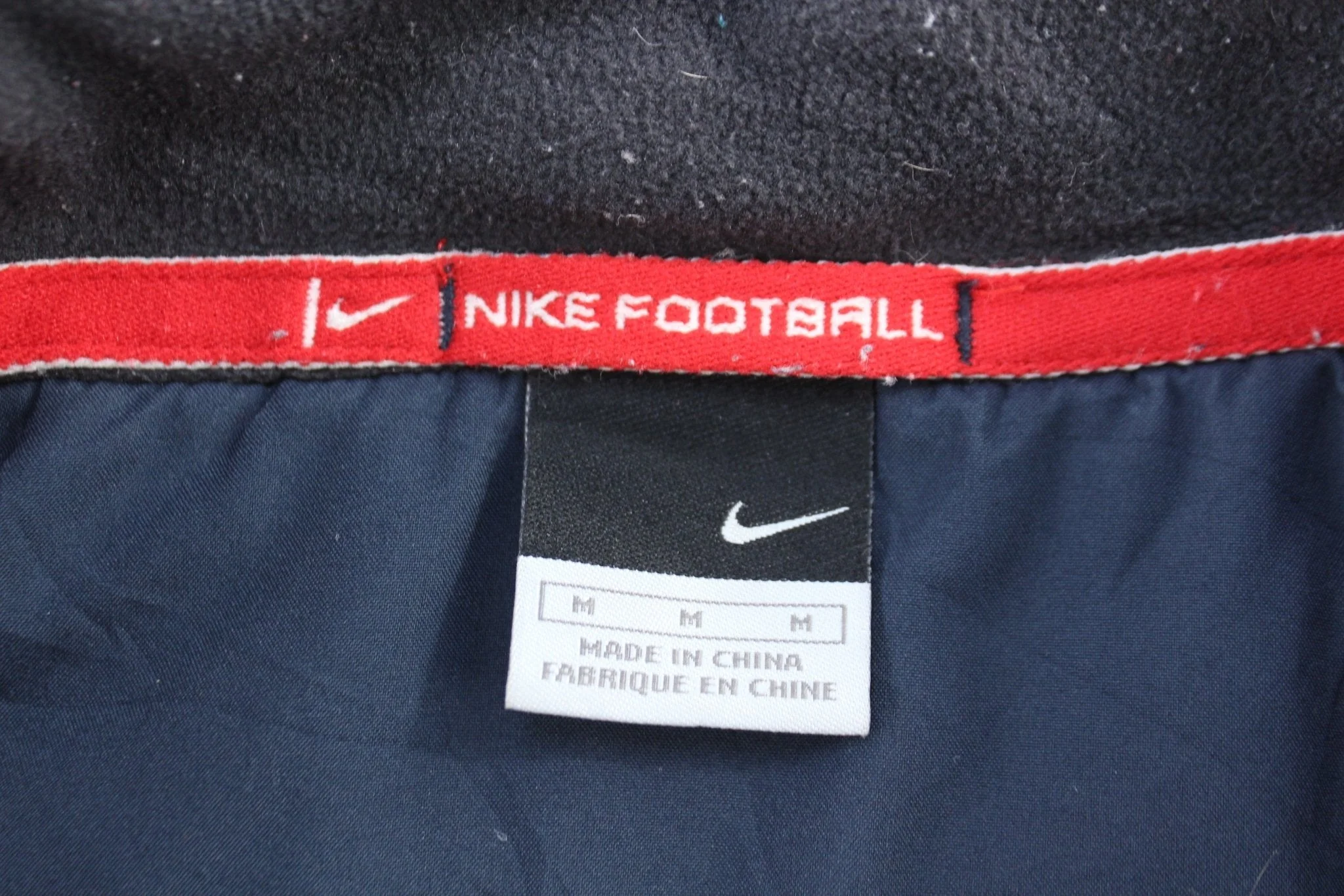 Nike Embroidered Logo Tall Full Zip Football Jacket - Image 3