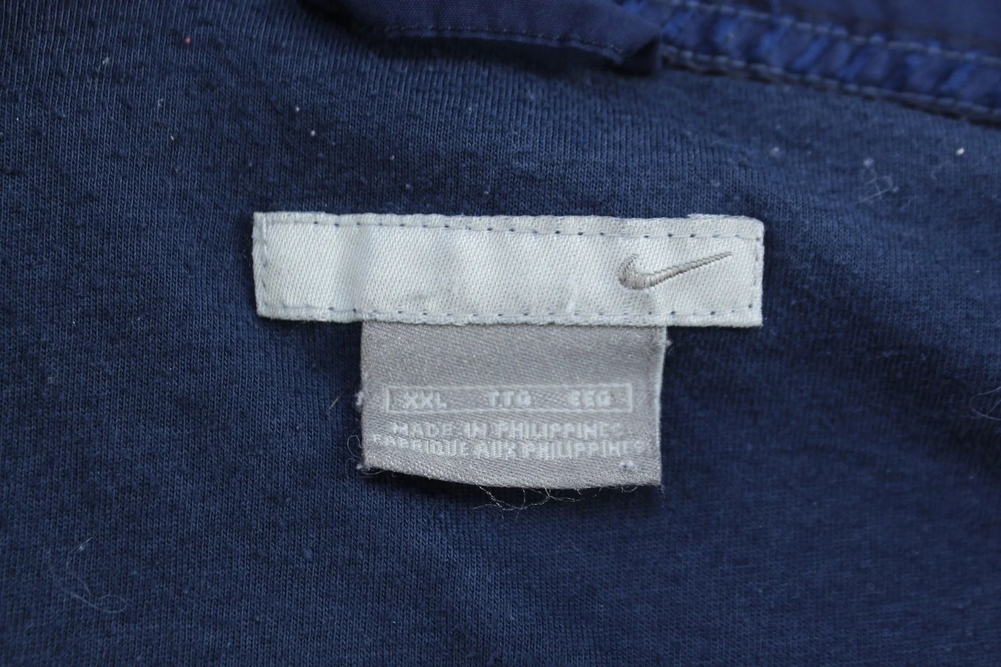 Y2K Nike Embroidered Swoosh Logo Blue Windbreaker Jacket - Image 3