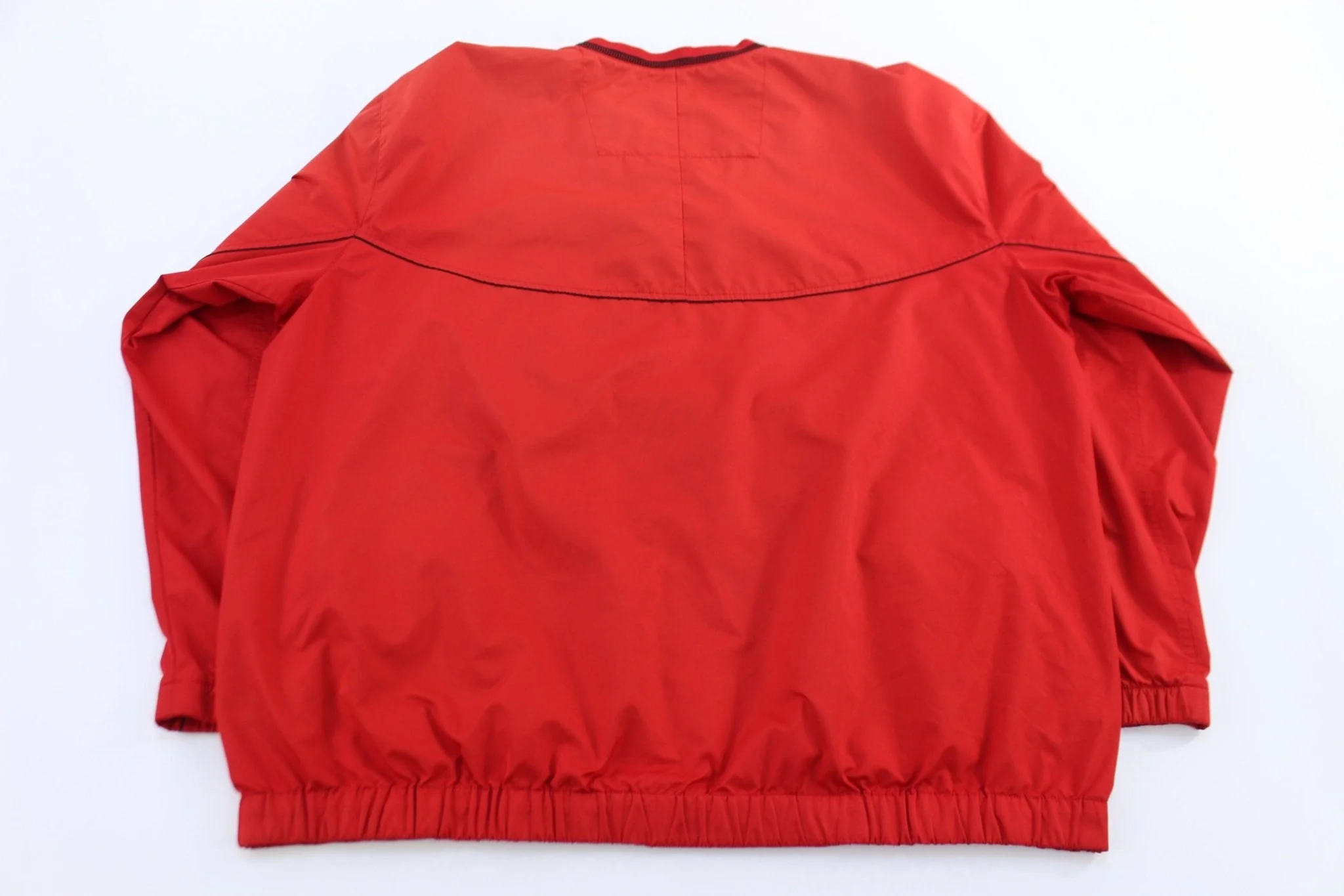 Nike Golf Embroidered Logo Red Pullover Windbreaker - Image 2