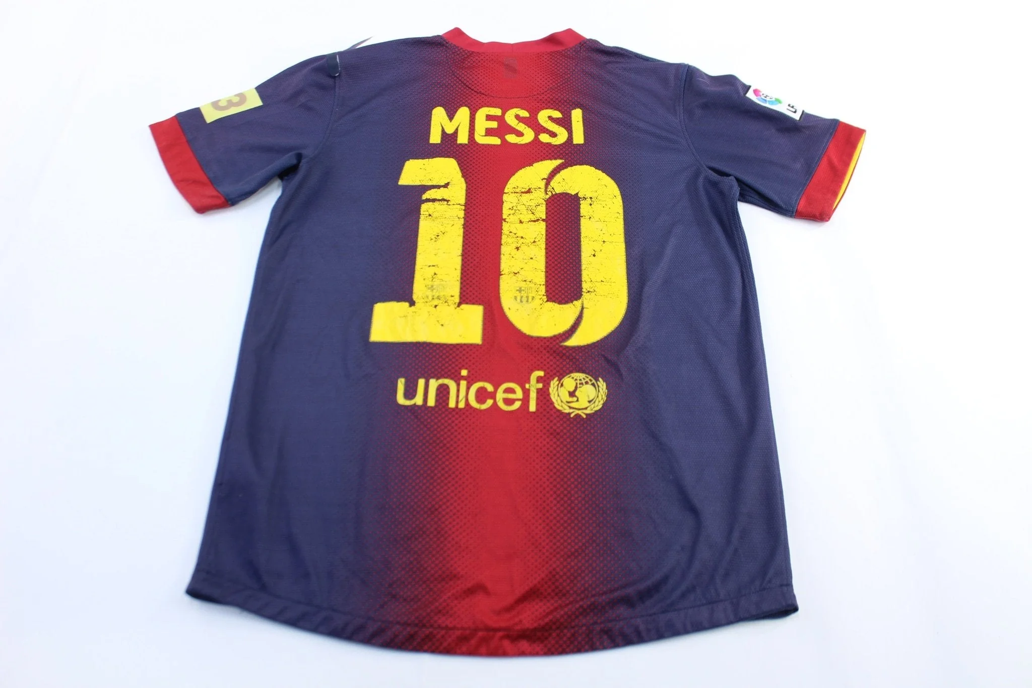 Nike Logo Qatar Barcelona Lionel Messi Soccer Jersey - Image 2