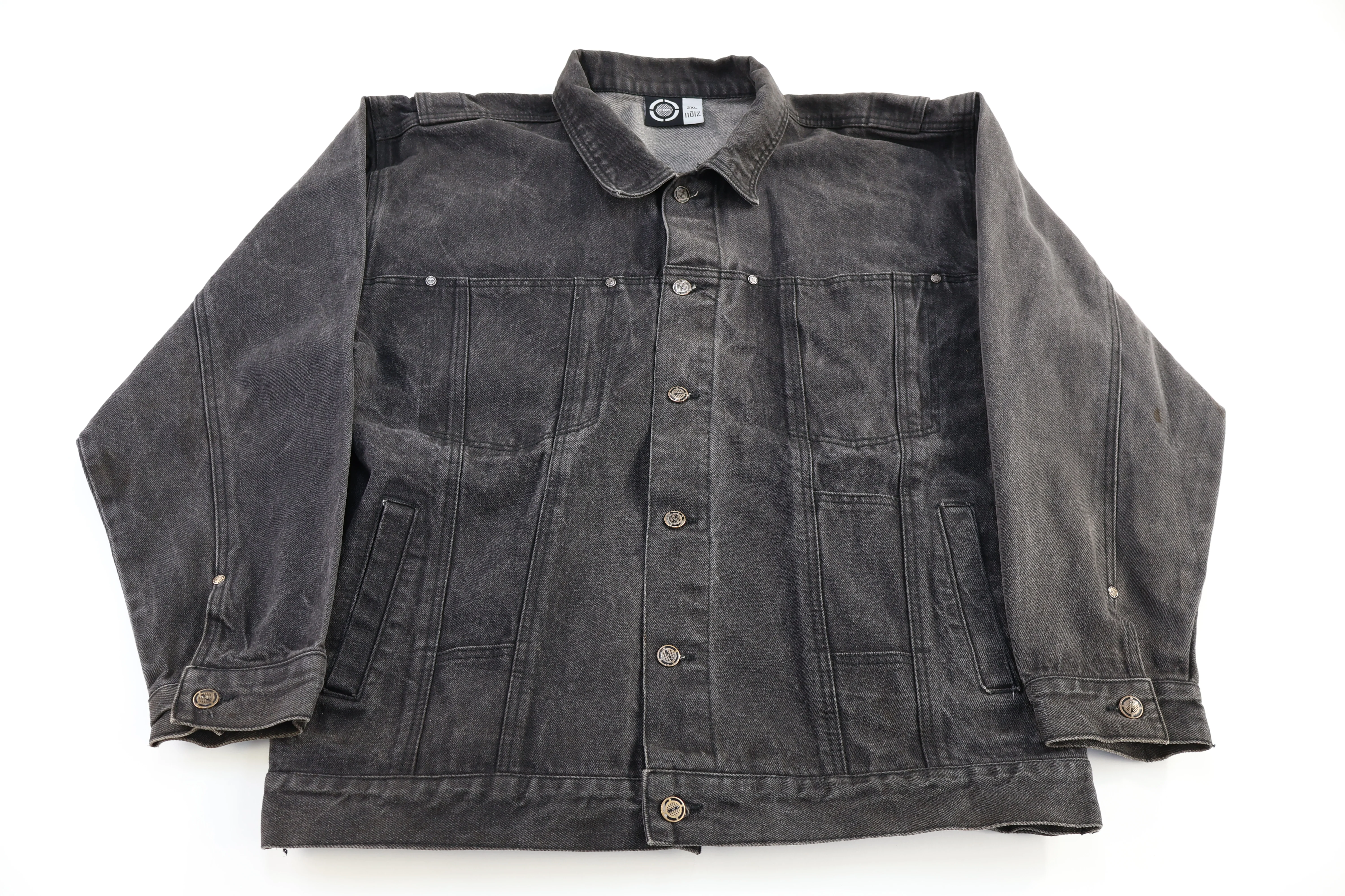 Noiz Black Wash Denim Jacket
