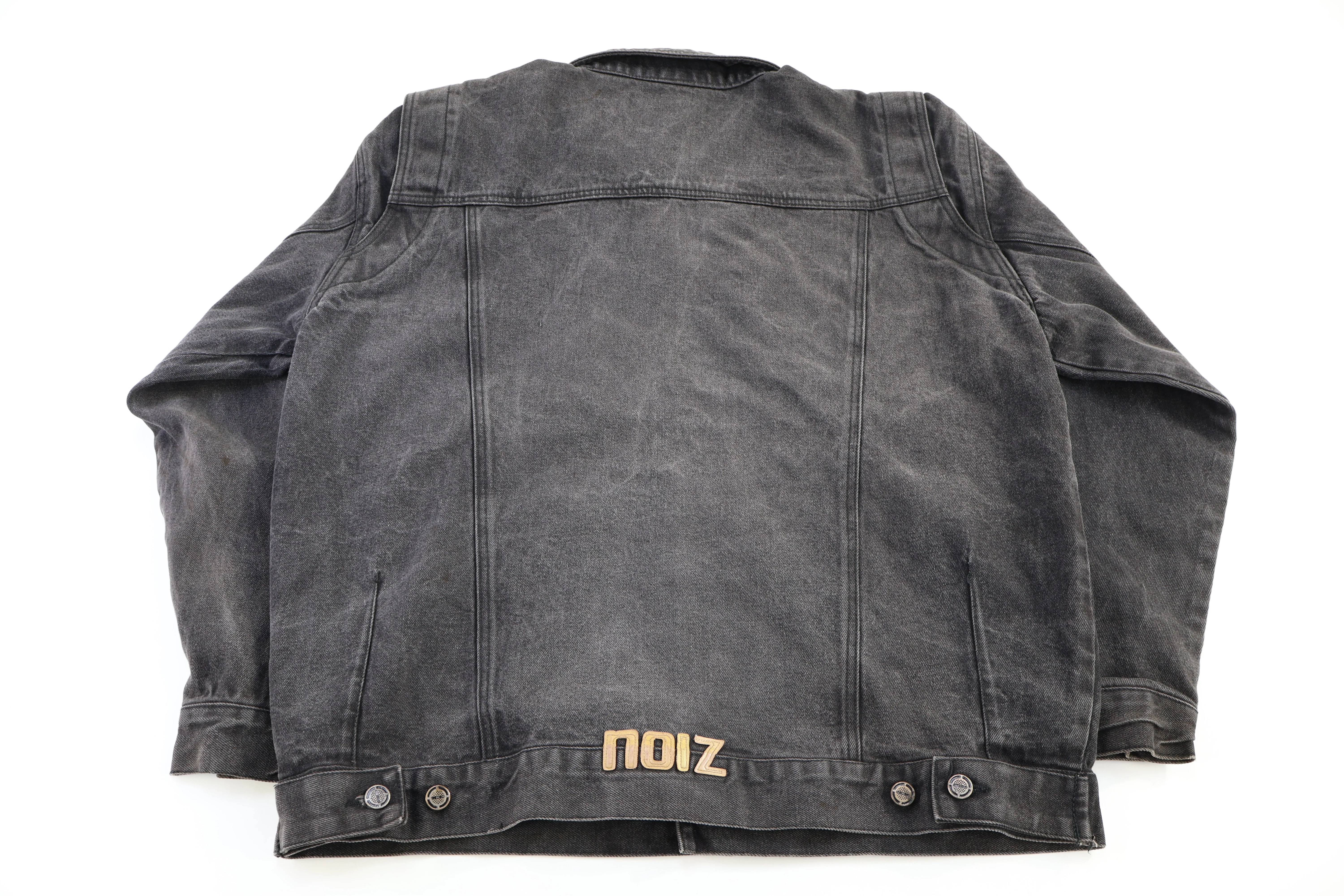 Noiz Black Wash Denim Jacket - Image 2