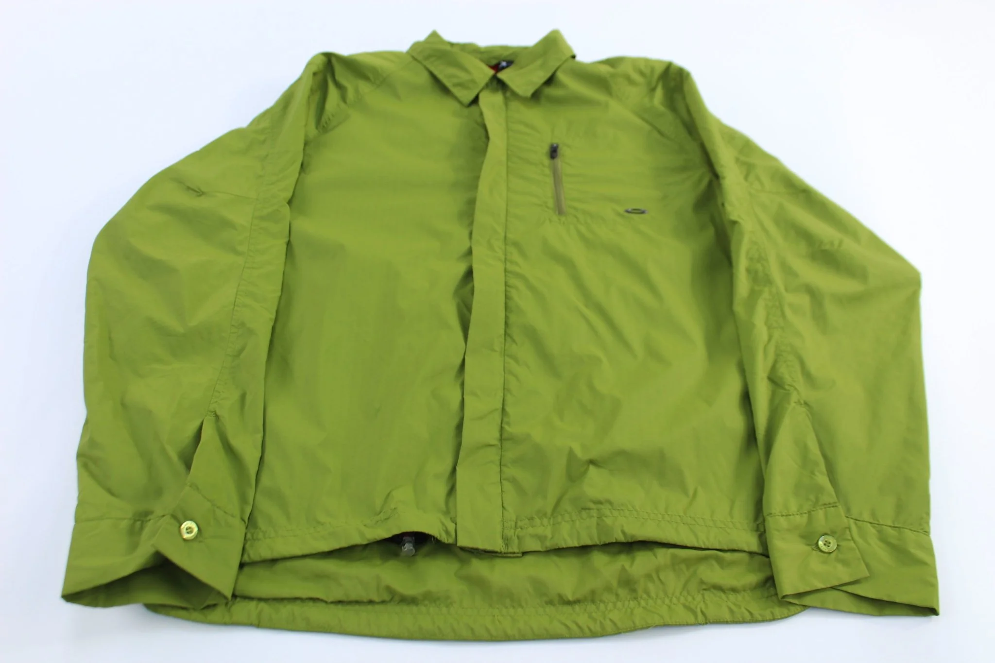 Oakley Embroidered Logo Green Windbreaker Jacket
