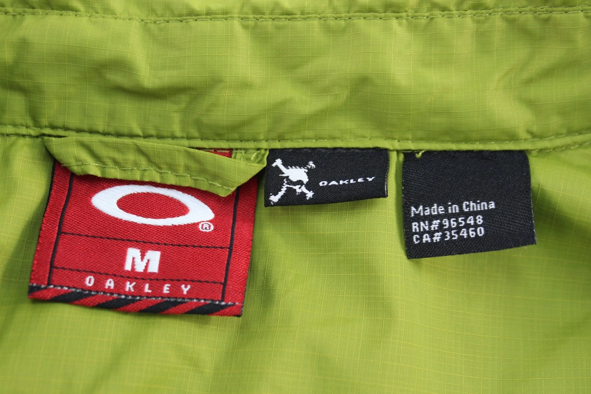 Oakley Embroidered Logo Green Windbreaker Jacket - Image 3