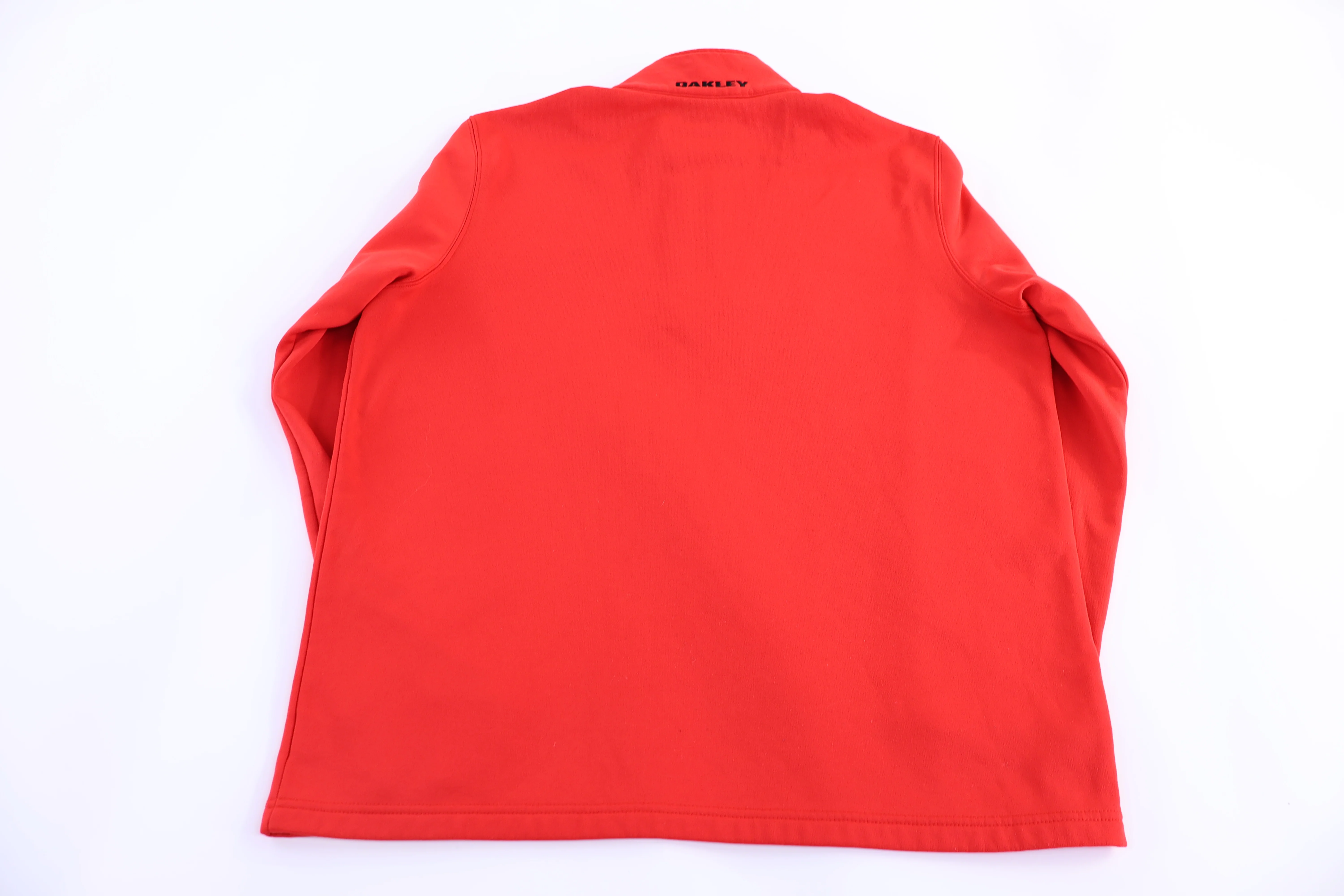 Oakley Embroidered Logo Red Quarter Zip Sweater - Image 2